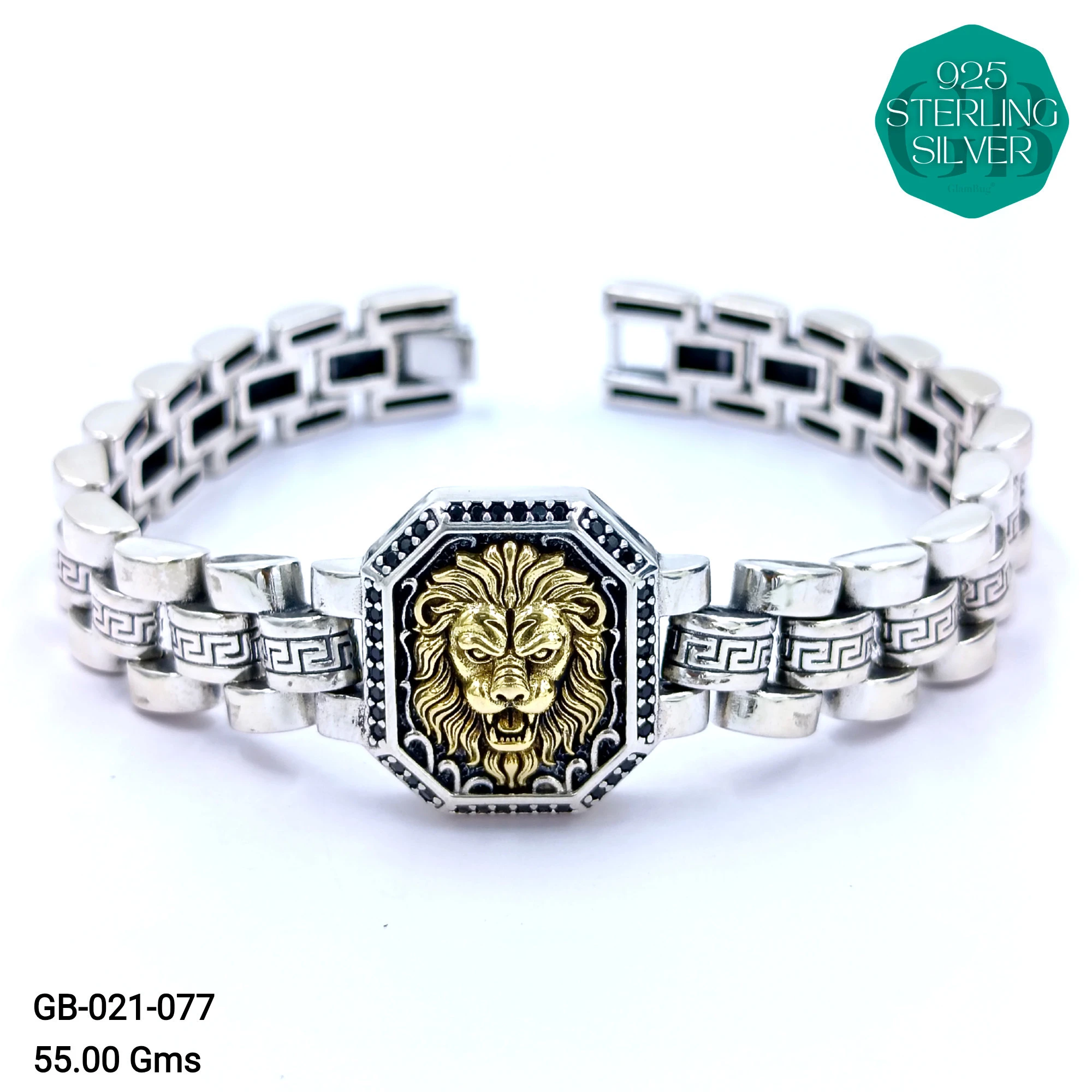 INDO BRACELETS - Premium 925 Silver Jewellery - SKU: GB-021-077 - Hyderabad Silver Importers