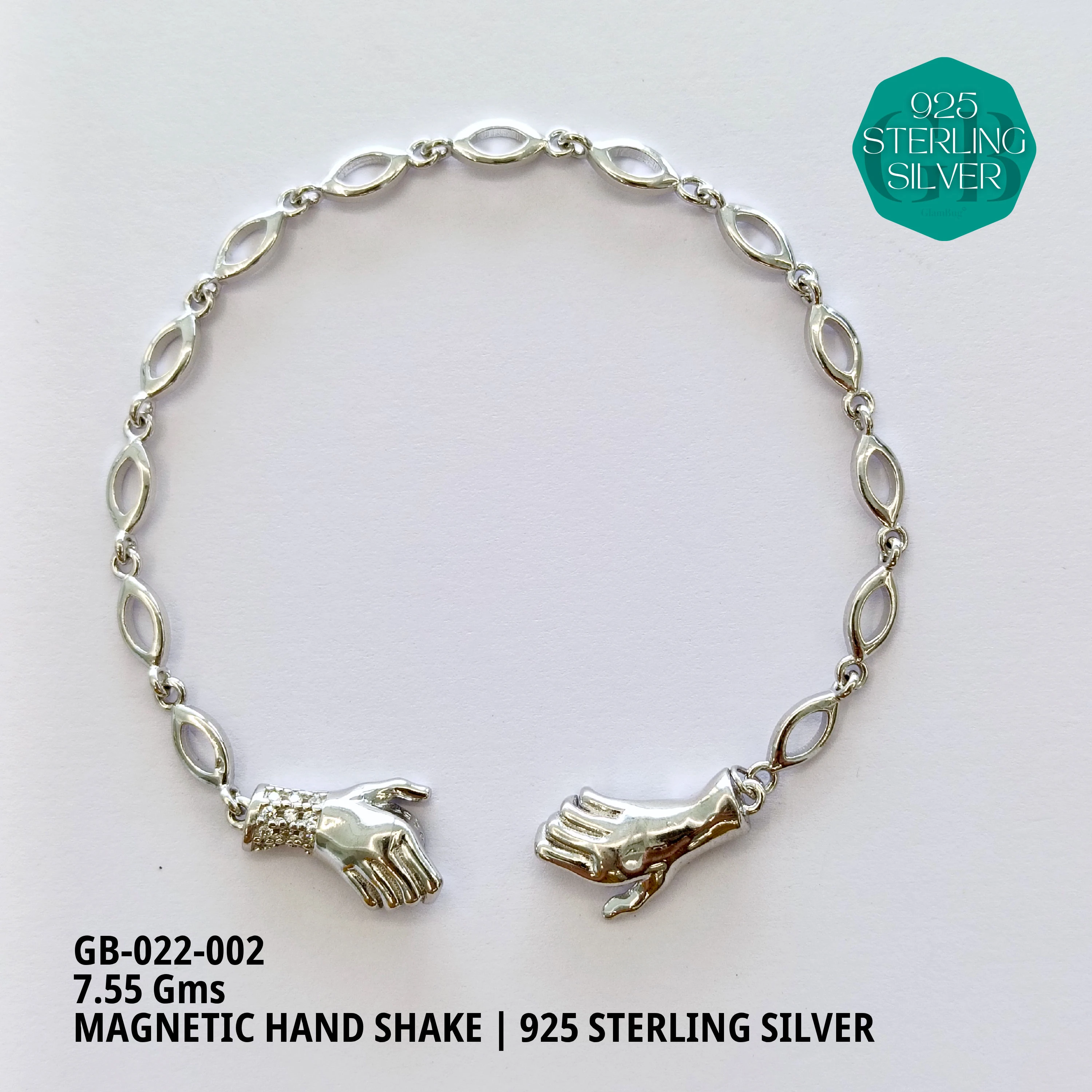ITALY CNC BALL ELASTIC BRACELETS - Premium 925 Silver Jewellery - SKU: GB-022-002 - Hyderabad Silver Importers