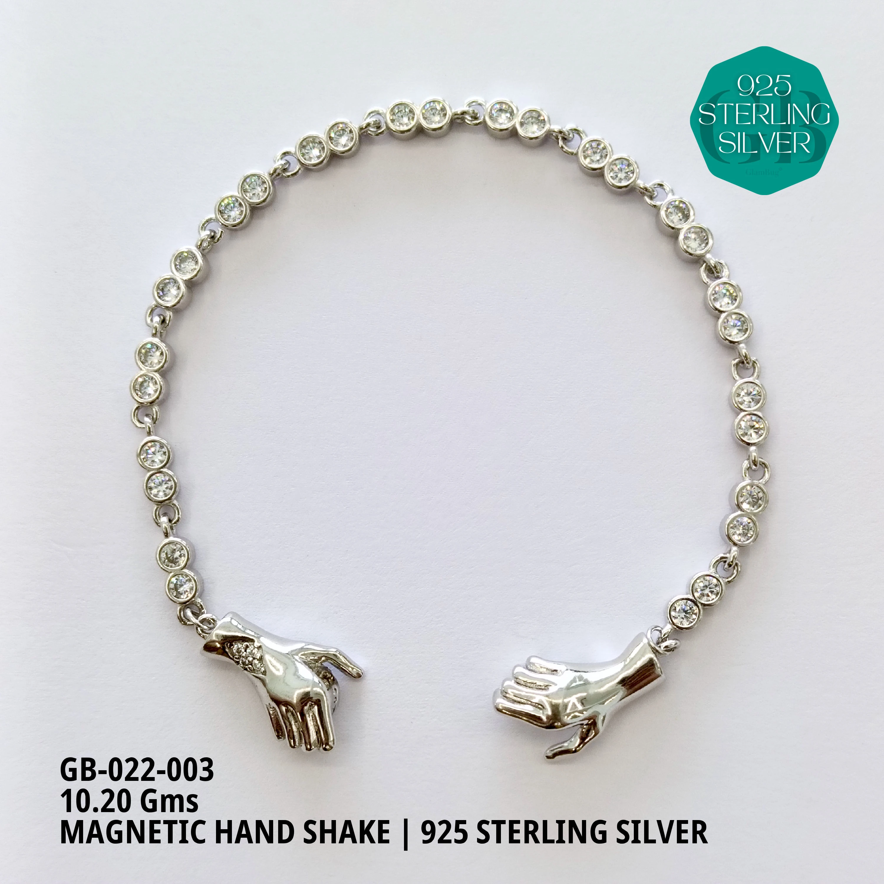 ITALY CNC BALL ELASTIC BRACELETS - Premium 925 Silver Jewellery - SKU: GB-022-003 - Hyderabad Silver Importers