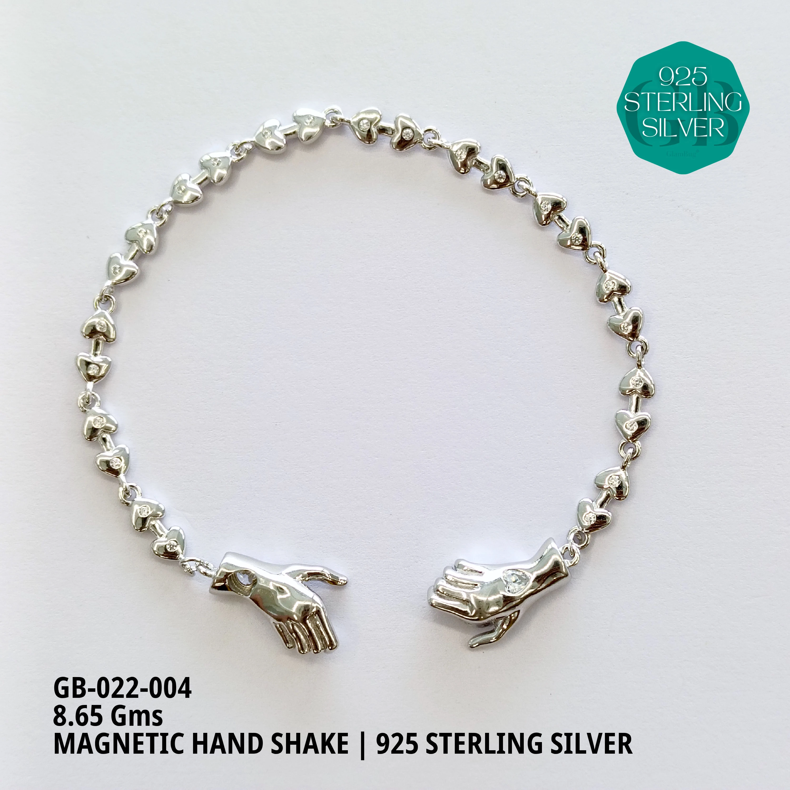 ITALY CNC BALL ELASTIC BRACELETS - Premium 925 Silver Jewellery - SKU: GB-022-004 - Hyderabad Silver Importers