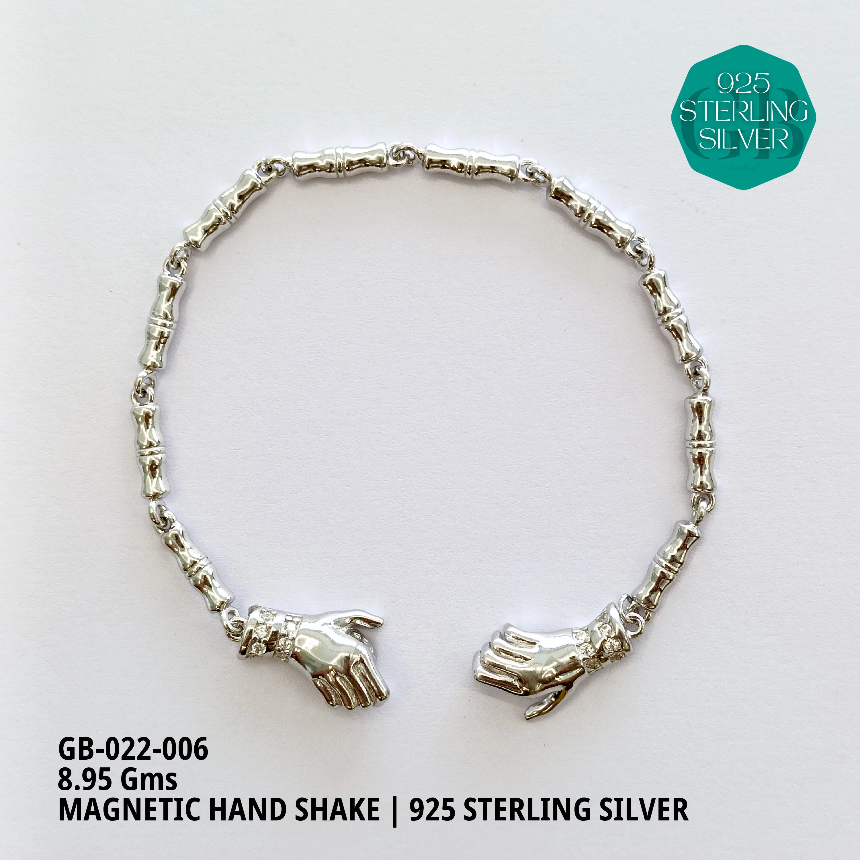 ITALY CNC BALL ELASTIC BRACELETS - Premium 925 Silver Jewellery - SKU: GB-022-006 - Hyderabad Silver Importers