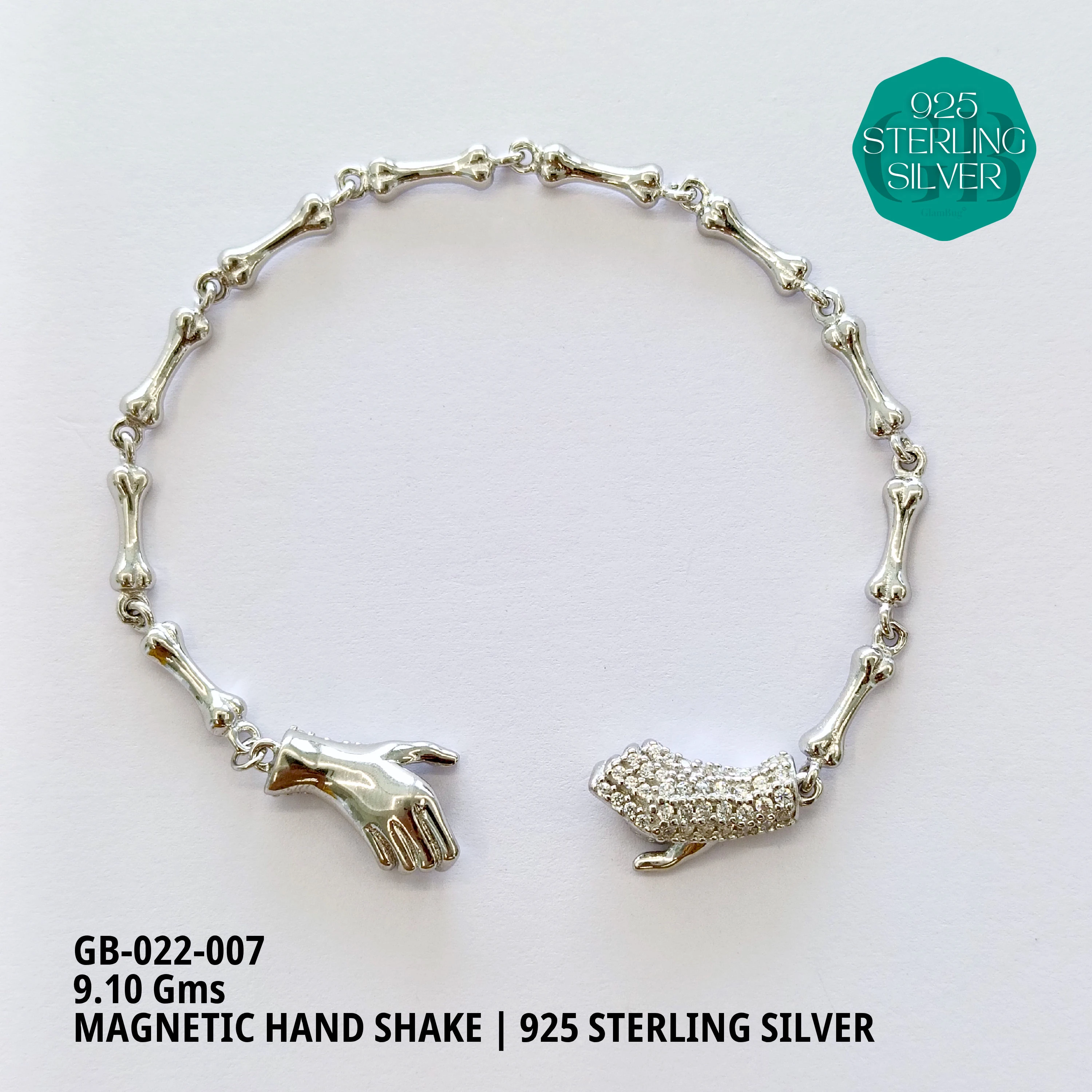 ITALY CNC BALL ELASTIC BRACELETS - Premium 925 Silver Jewellery - SKU: GB-022-007 - Hyderabad Silver Importers