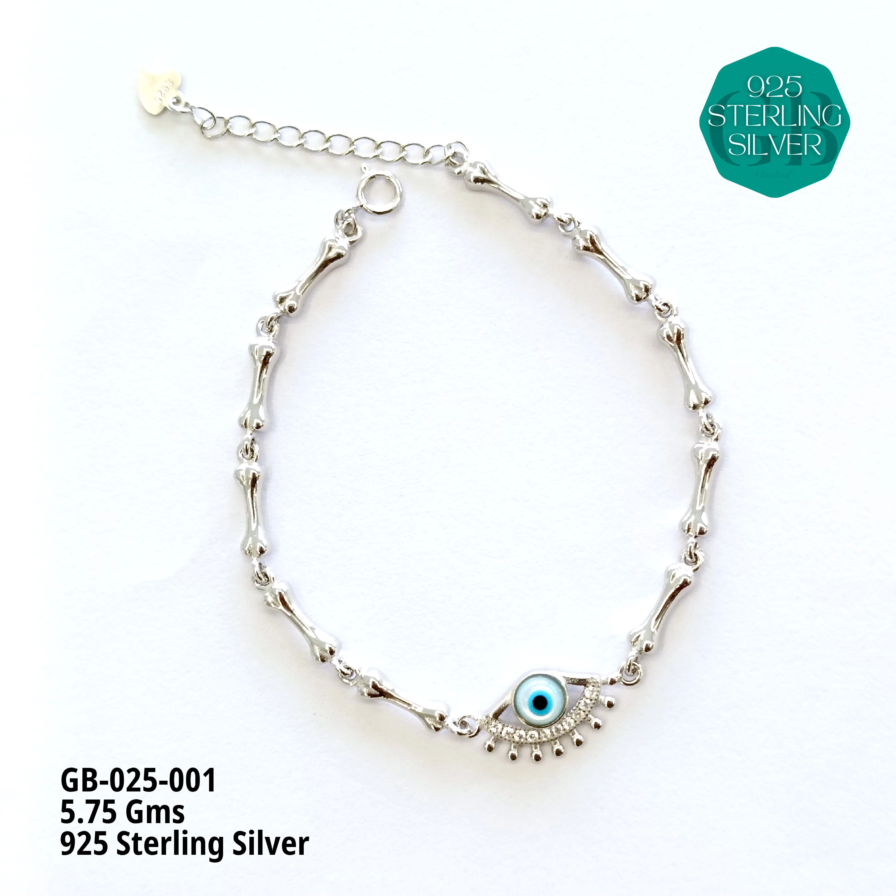 ITALY CNC BRACELETS - MEN - Premium 925 Silver Jewellery - SKU: GB-025-001 - Hyderabad Silver Importers