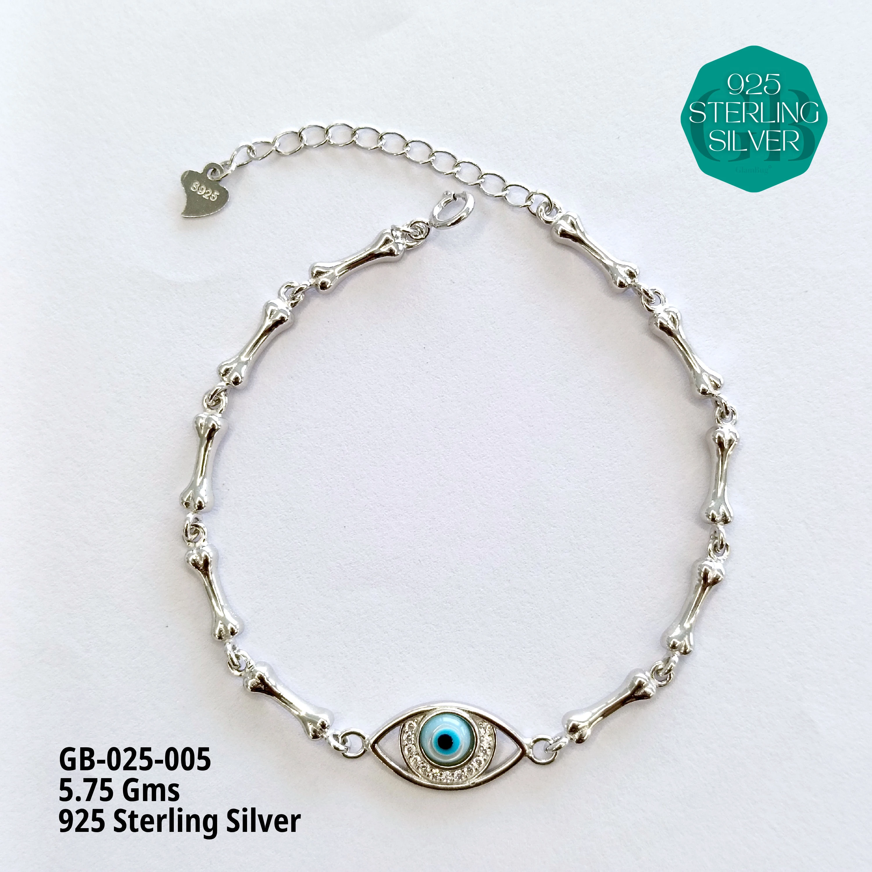 ITALY CNC BRACELETS - MEN - Premium 925 Silver Jewellery - SKU: GB-025-005 - Hyderabad Silver Importers