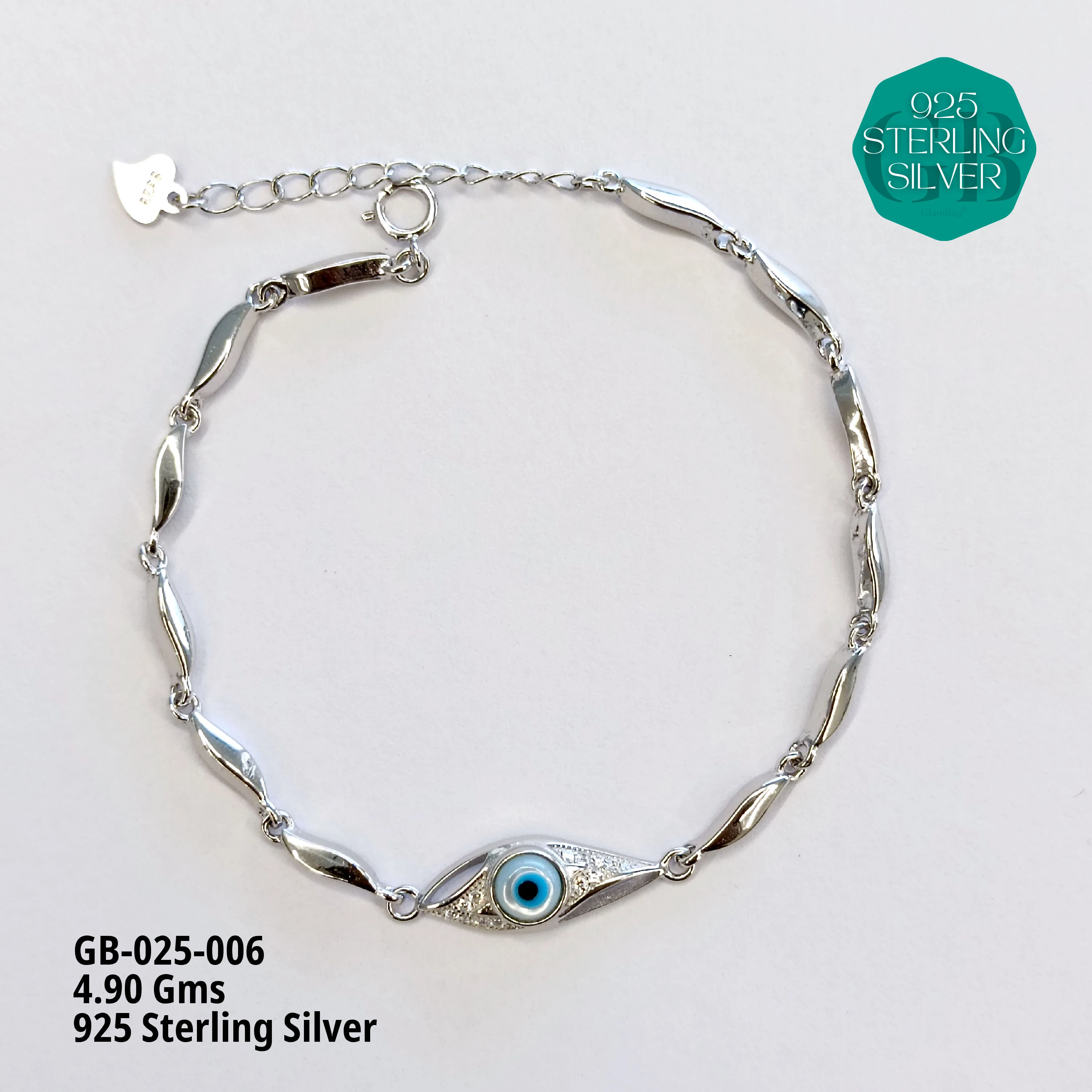 ITALY CNC BRACELETS - MEN - Premium 925 Silver Jewellery - SKU: GB-025-006 - Hyderabad Silver Importers