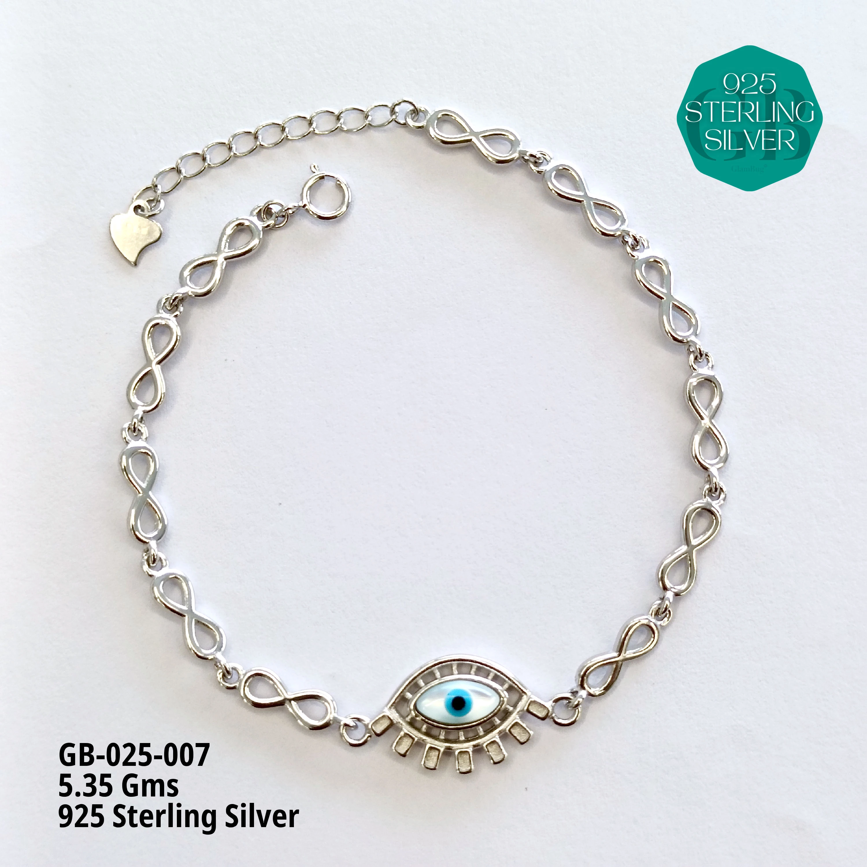 ITALY CNC BRACELETS - MEN - Premium 925 Silver Jewellery - SKU: GB-025-007 - Hyderabad Silver Importers