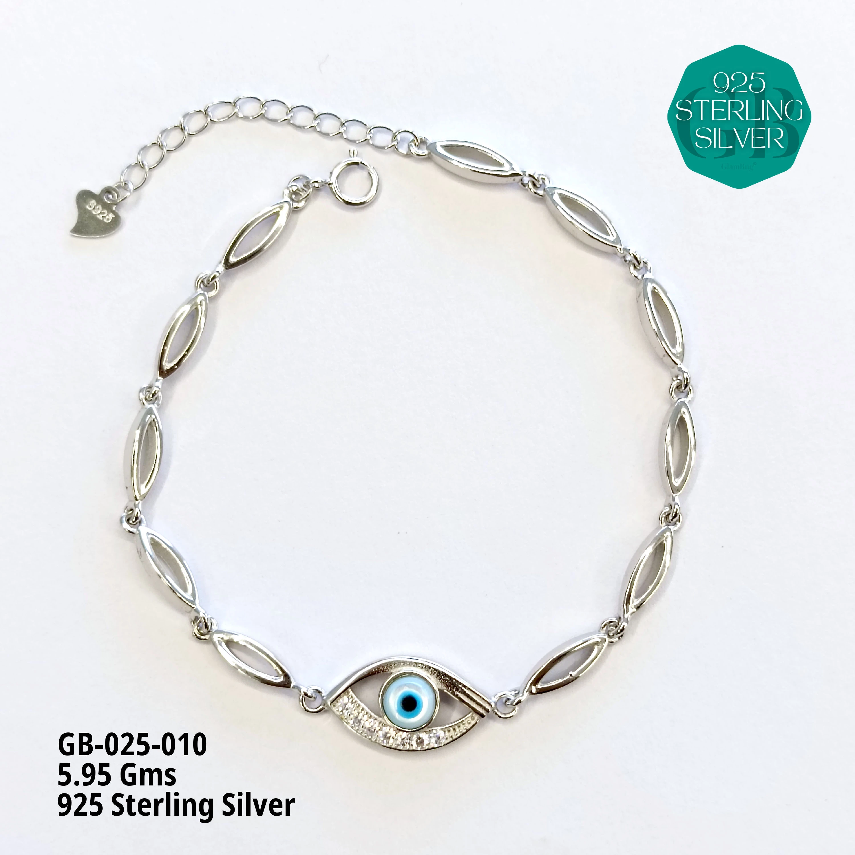 ITALY CNC BRACELETS - MEN - Premium 925 Silver Jewellery - SKU: GB-025-010 - Hyderabad Silver Importers