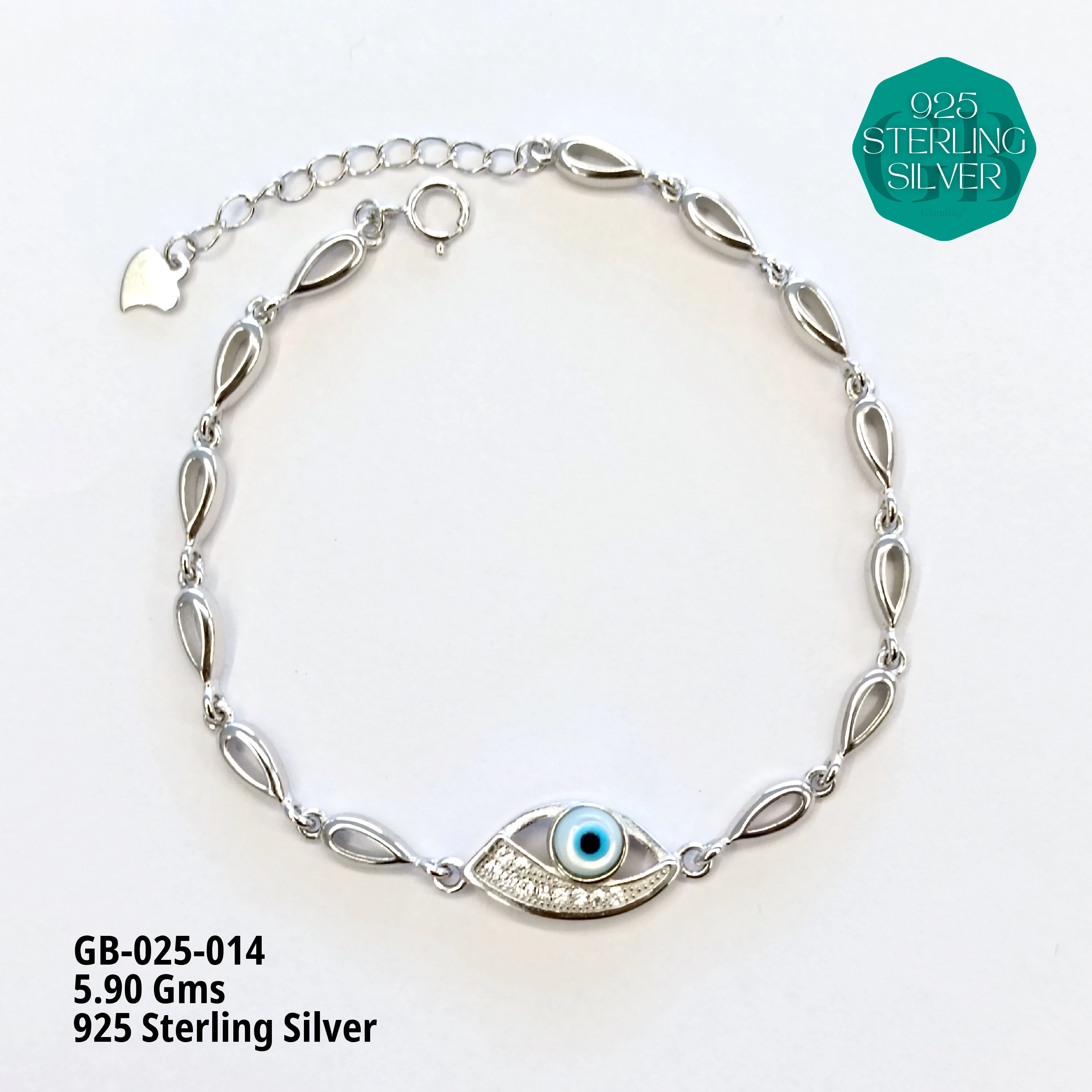 ITALY CNC BRACELETS - MEN - Premium 925 Silver Jewellery - SKU: GB-025-014 - Hyderabad Silver Importers