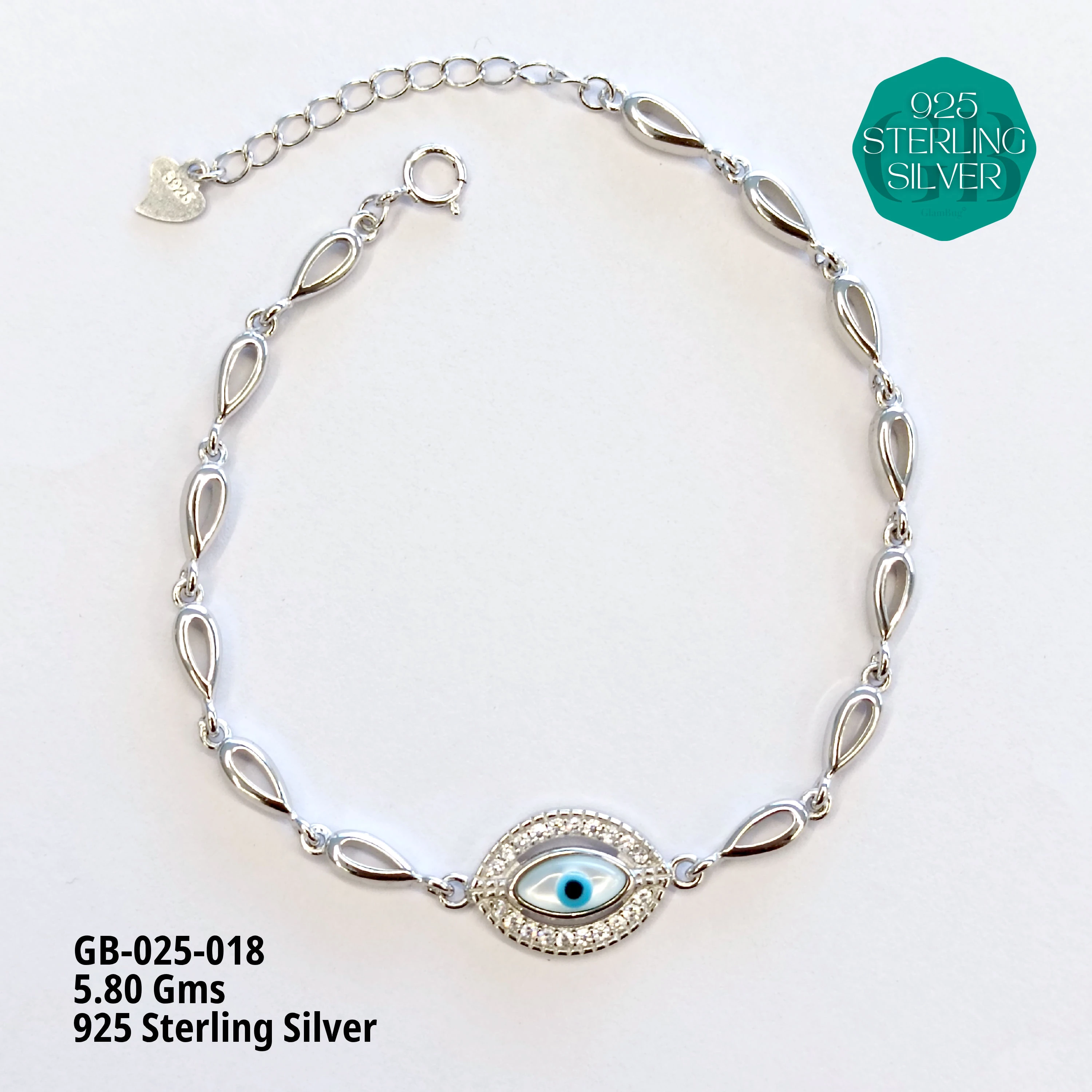 ITALY CNC BRACELETS - MEN - Premium 925 Silver Jewellery - SKU: GB-025-018 - Hyderabad Silver Importers