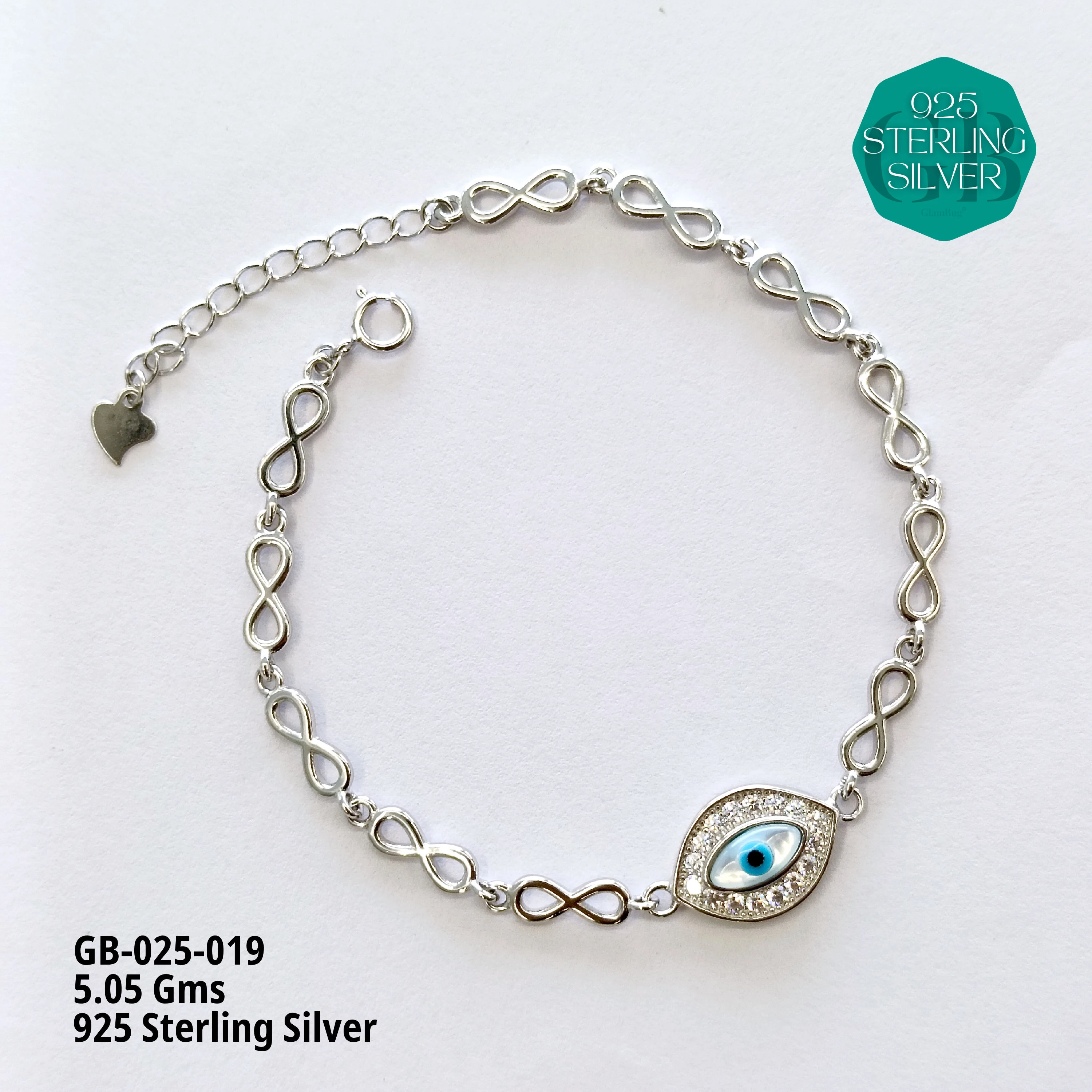 ITALY CNC BRACELETS - MEN - Premium 925 Silver Jewellery - SKU: GB-025-019 - Hyderabad Silver Importers