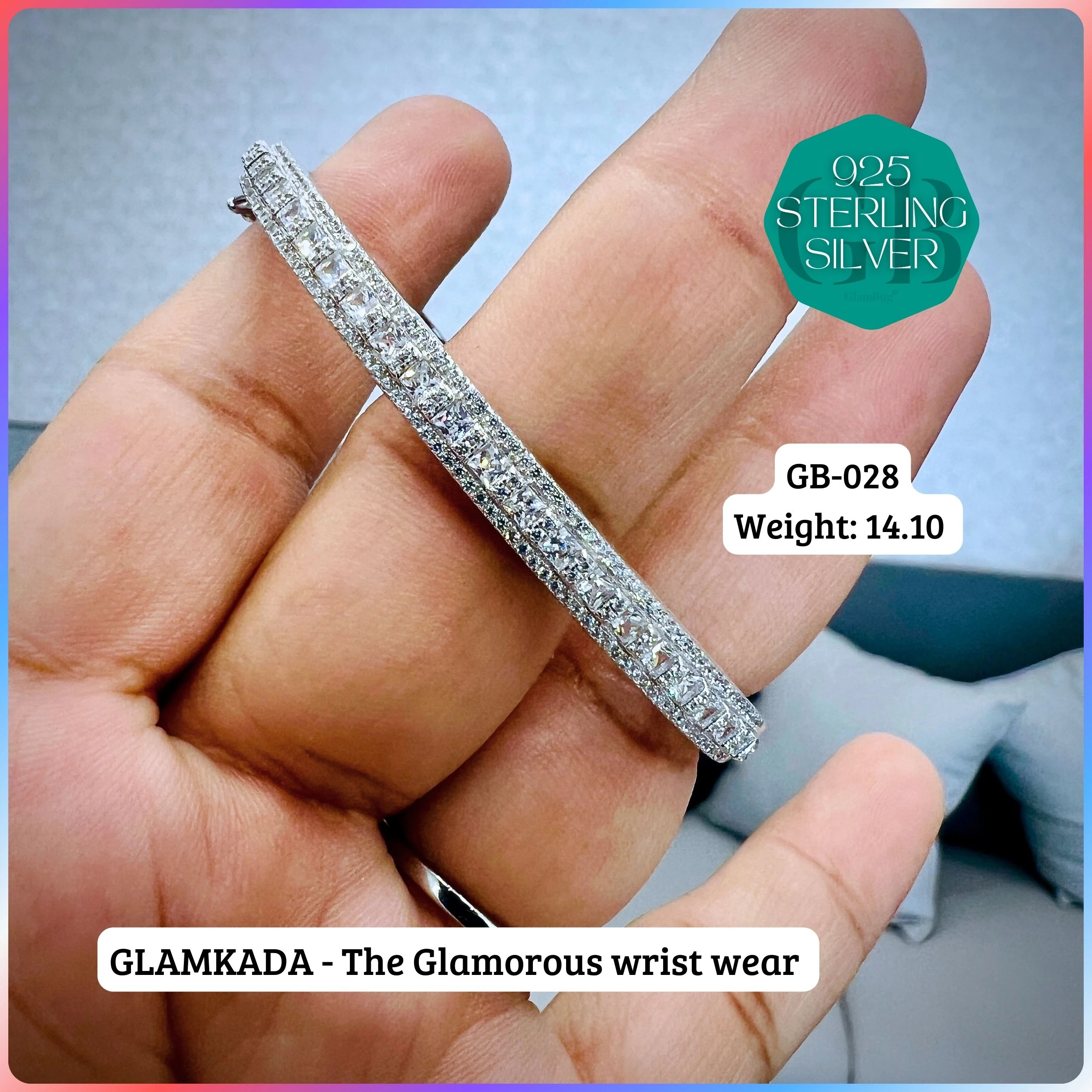 GLAM KADA - Premium 925 Silver Jewellery - SKU: GB-028-004 - Hyderabad Silver Importers