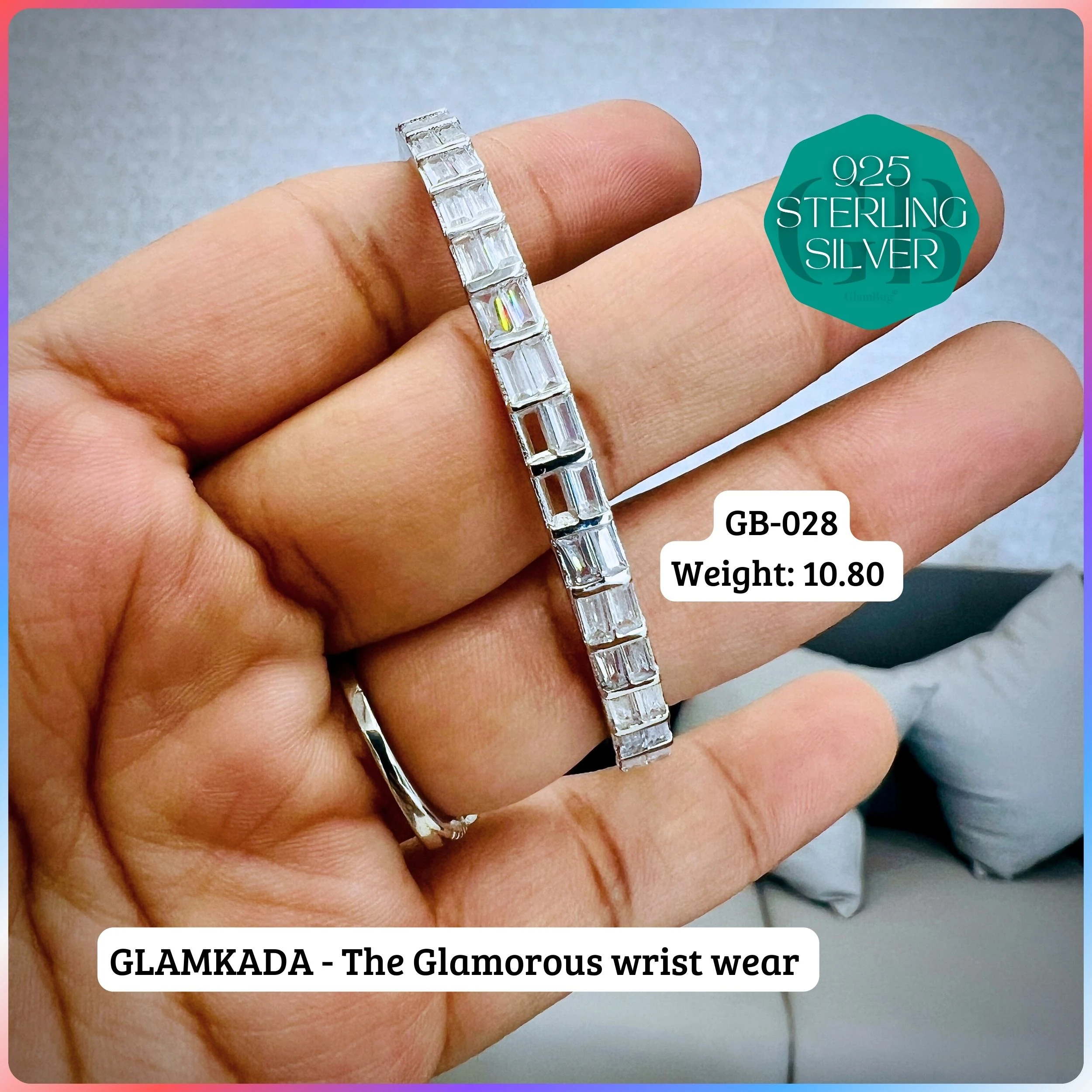 GLAM KADA - Premium 925 Silver Jewellery - SKU: GB-028-005 - Hyderabad Silver Importers