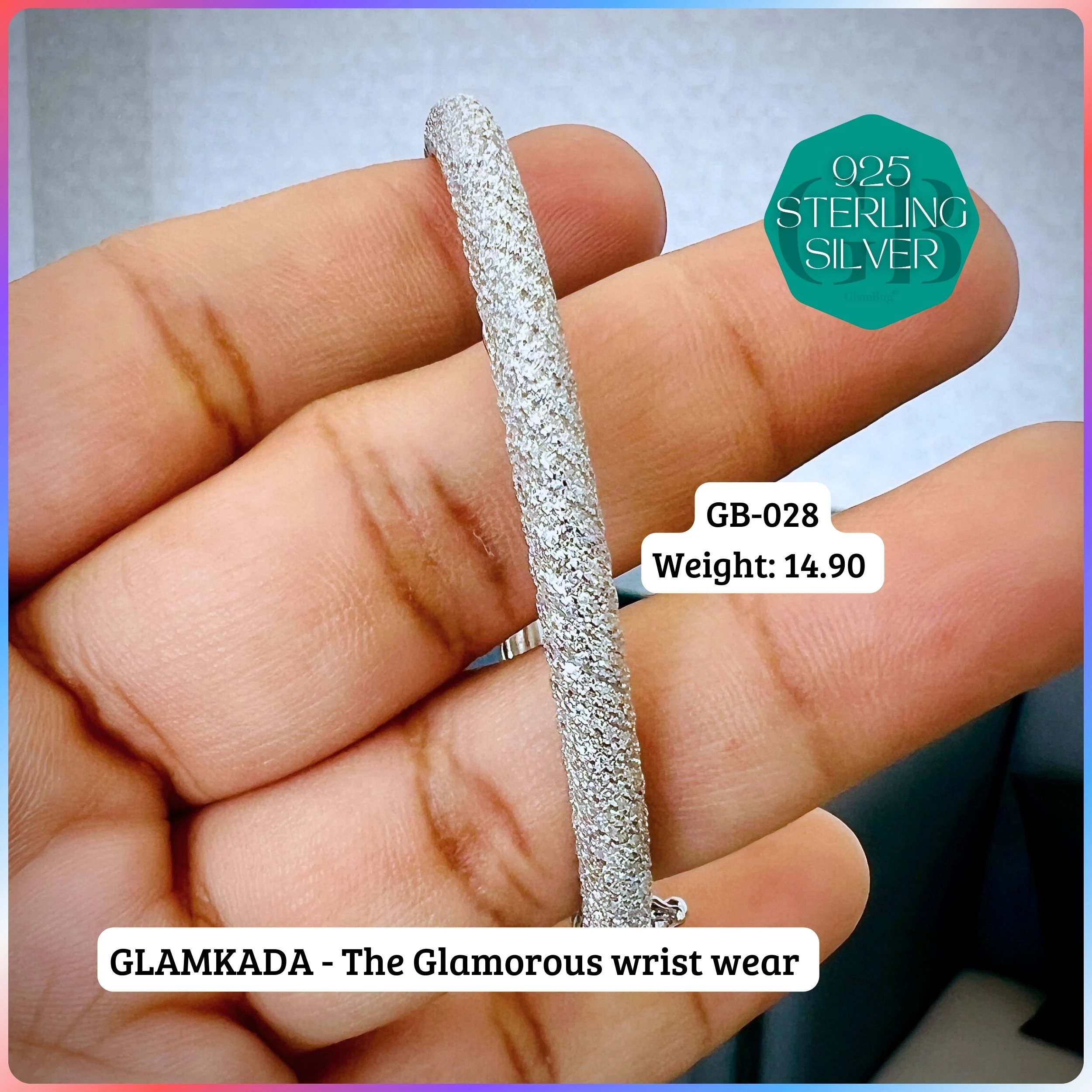 GLAM KADA - Premium 925 Silver Jewellery - SKU: GB-028-008 - Hyderabad Silver Importers