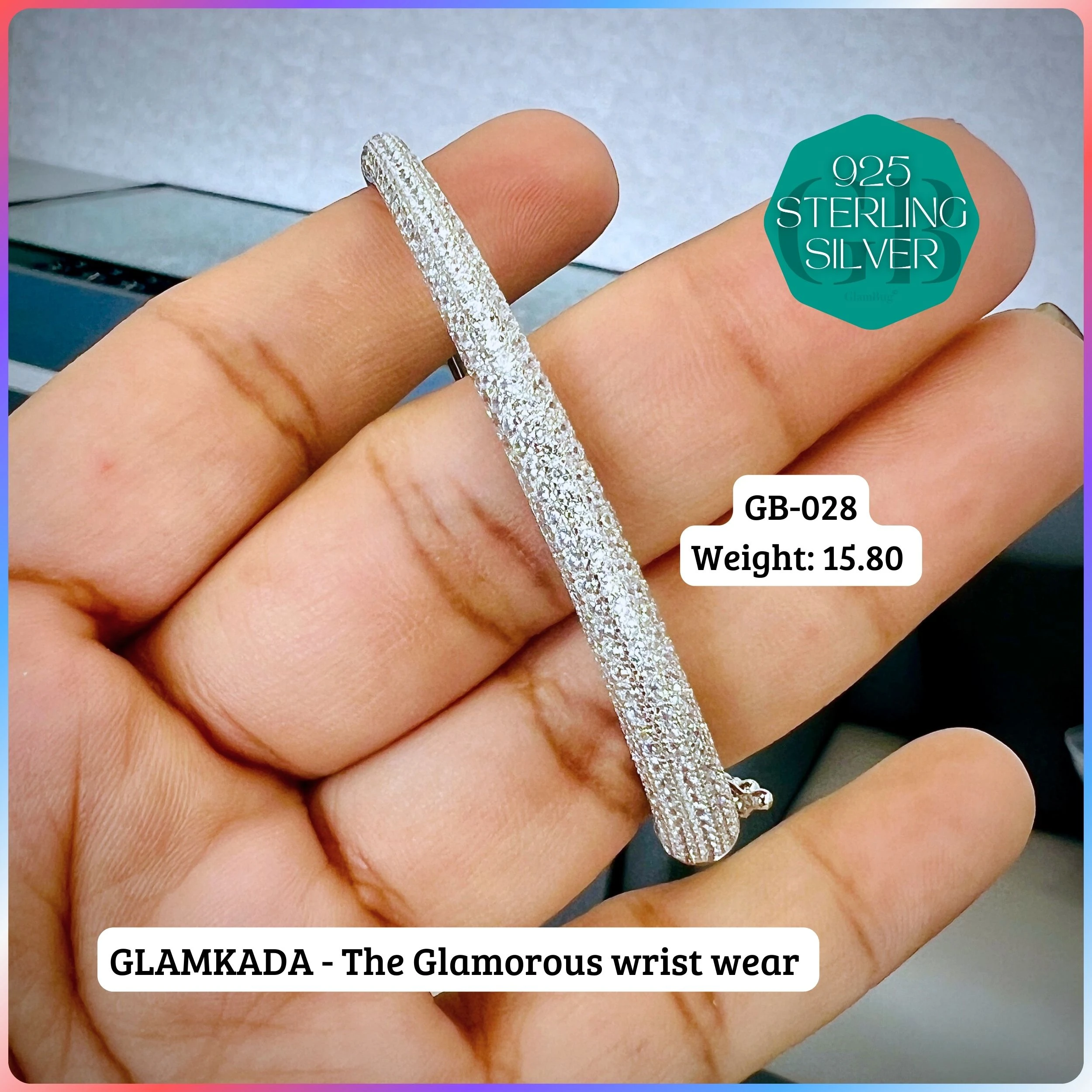 GLAM KADA - Premium 925 Silver Jewellery - SKU: GB-028-016 - Hyderabad Silver Importers
