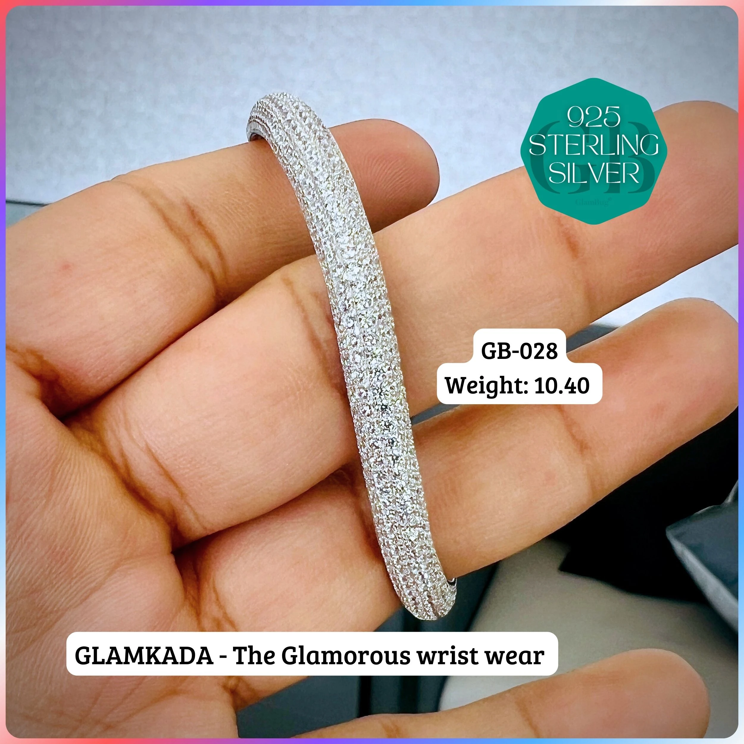 GLAM KADA - Premium 925 Silver Jewellery - SKU: GB-028-019 - Hyderabad Silver Importers