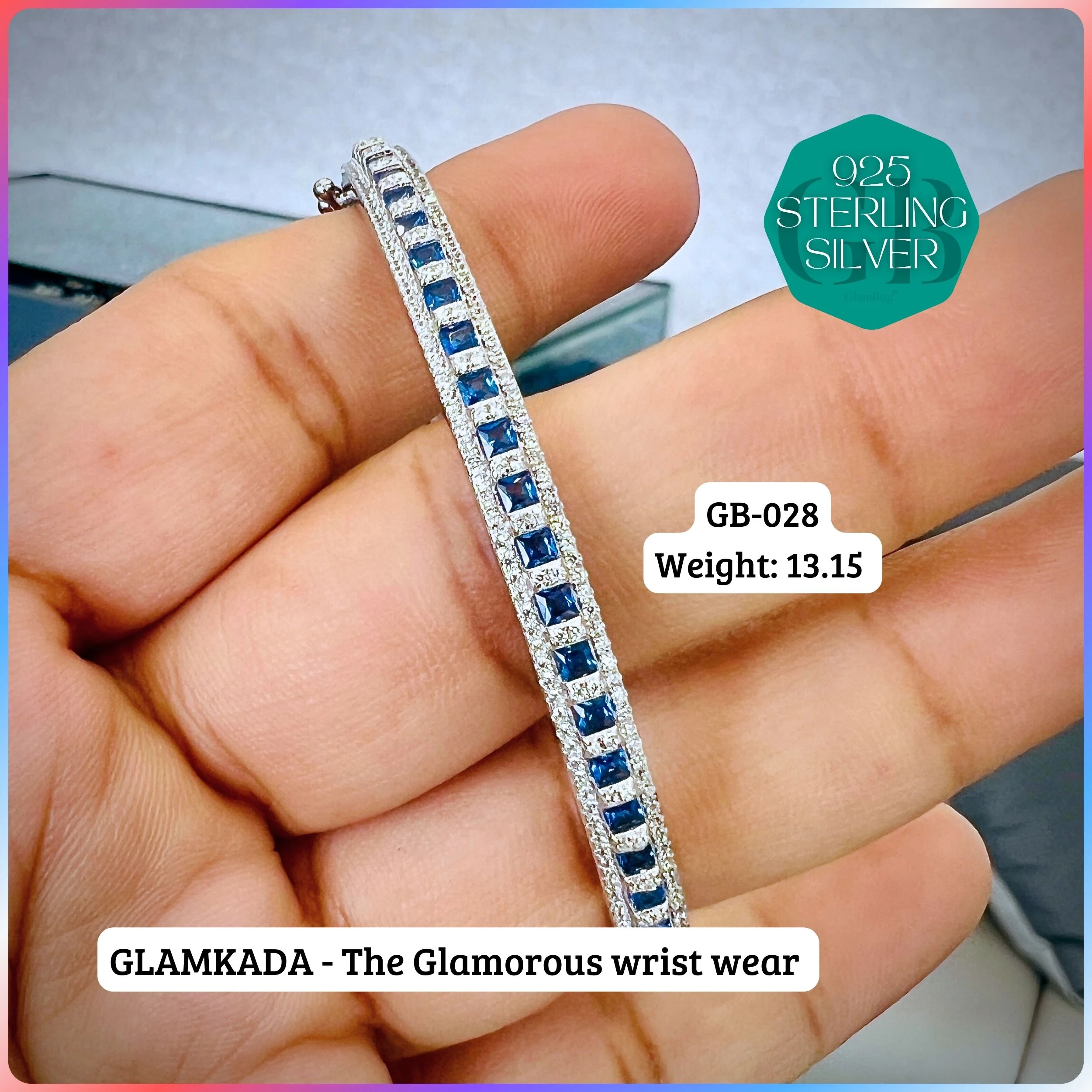 GLAM KADA - Premium 925 Silver Jewellery - SKU: GB-028-020 - Hyderabad Silver Importers