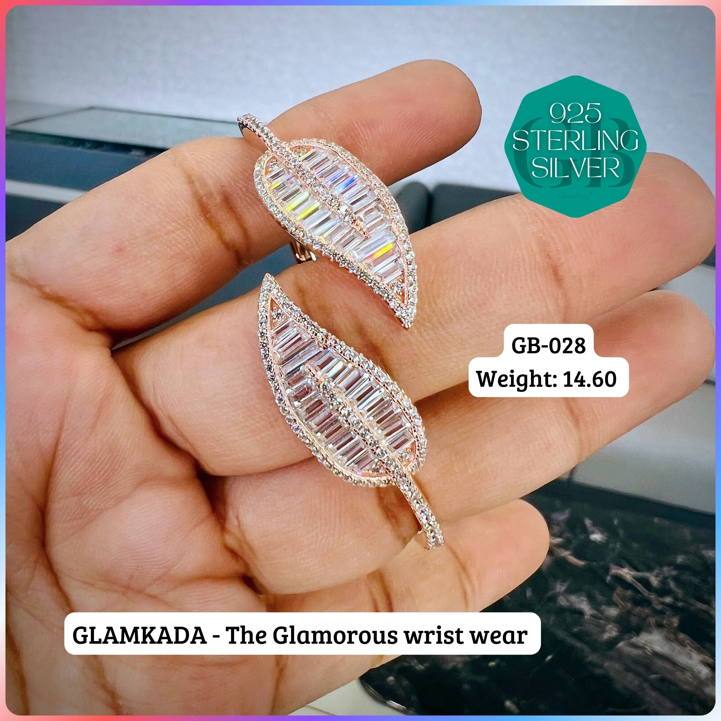 GLAM KADA - Premium 925 Silver Jewellery - SKU: GB-028-034 - Hyderabad Silver Importers