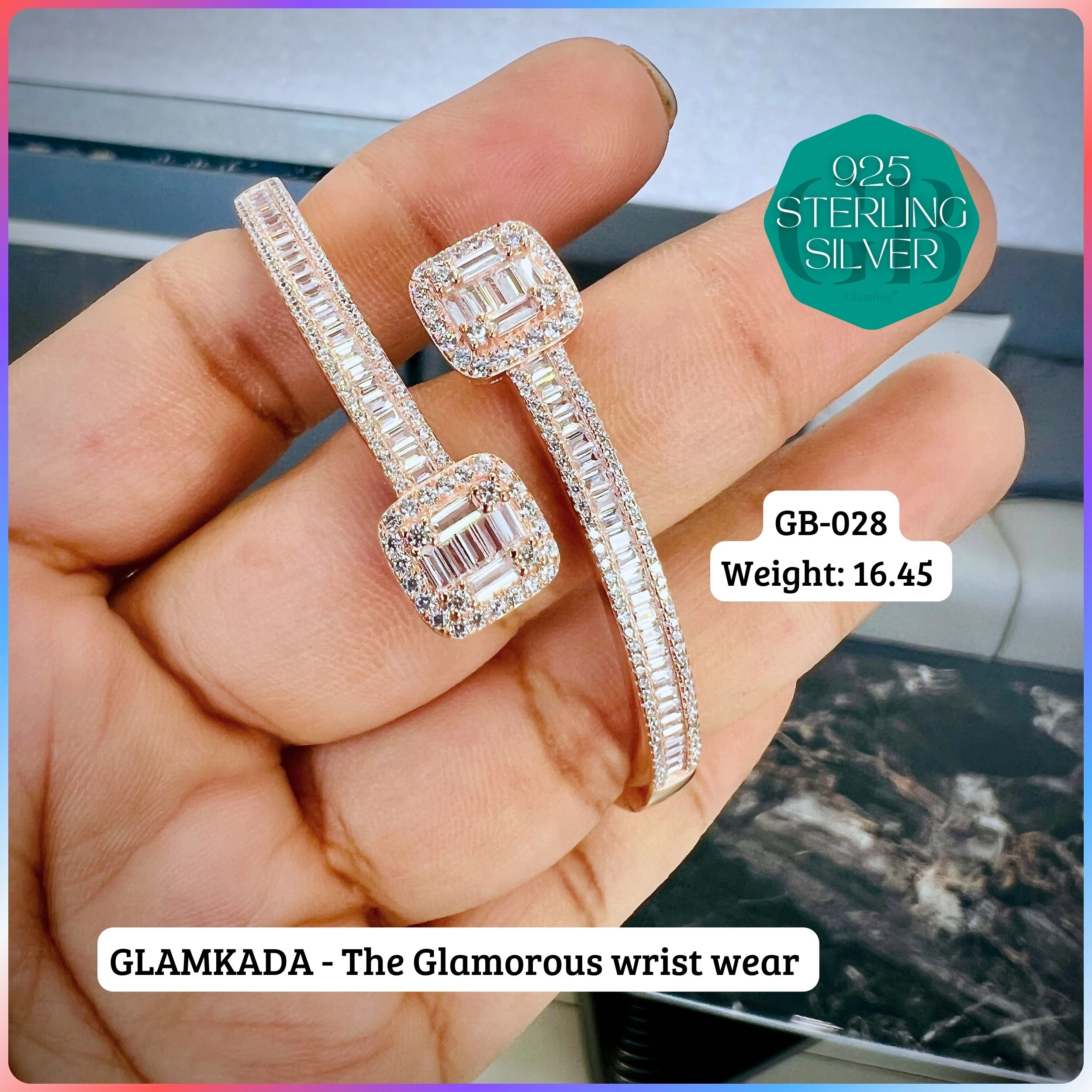 GLAM KADA - Premium 925 Silver Jewellery - SKU: GB-028-035 - Hyderabad Silver Importers
