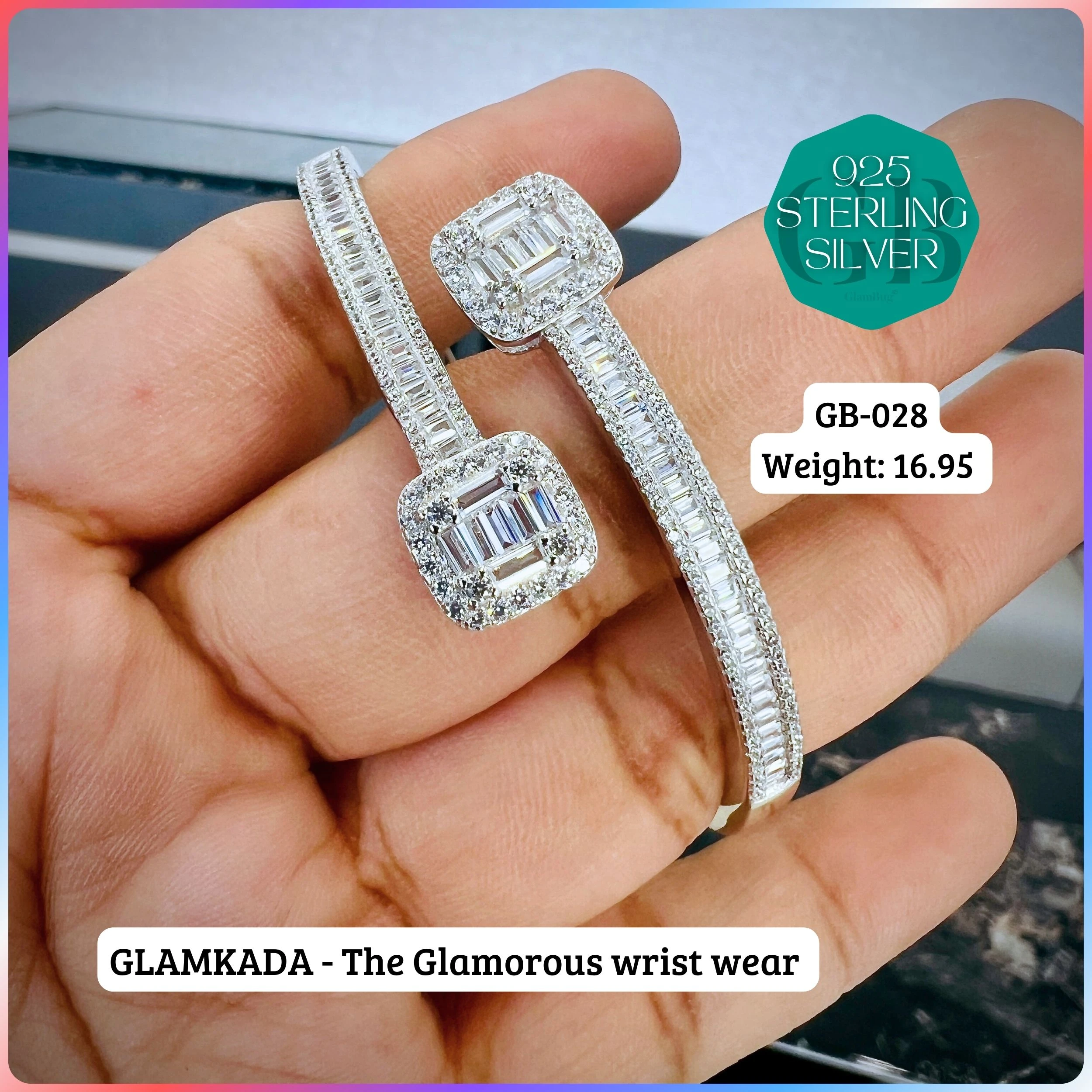 GLAM KADA - Premium 925 Silver Jewellery - SKU: GB-028-036 - Hyderabad Silver Importers