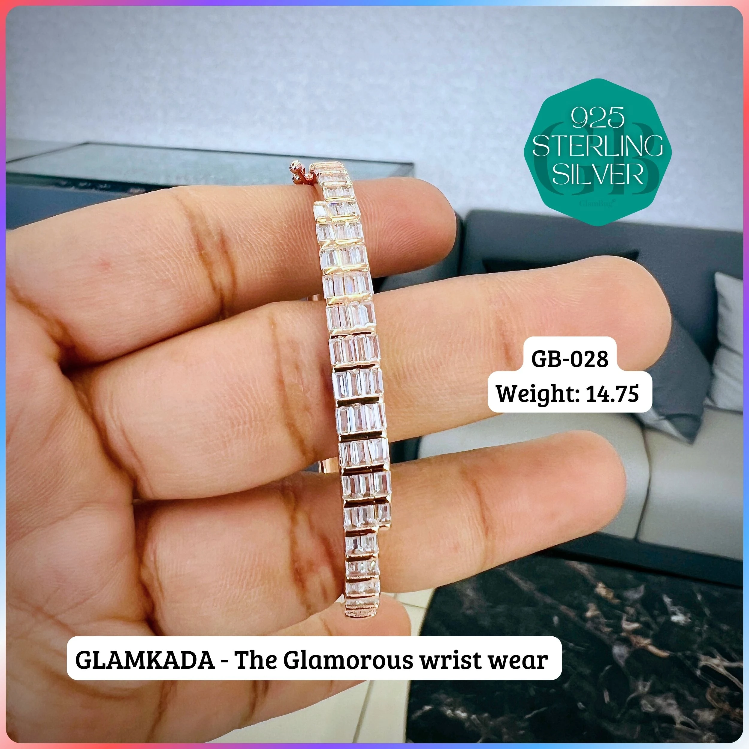 GLAM KADA - Premium 925 Silver Jewellery - SKU: GB-028-039 - Hyderabad Silver Importers