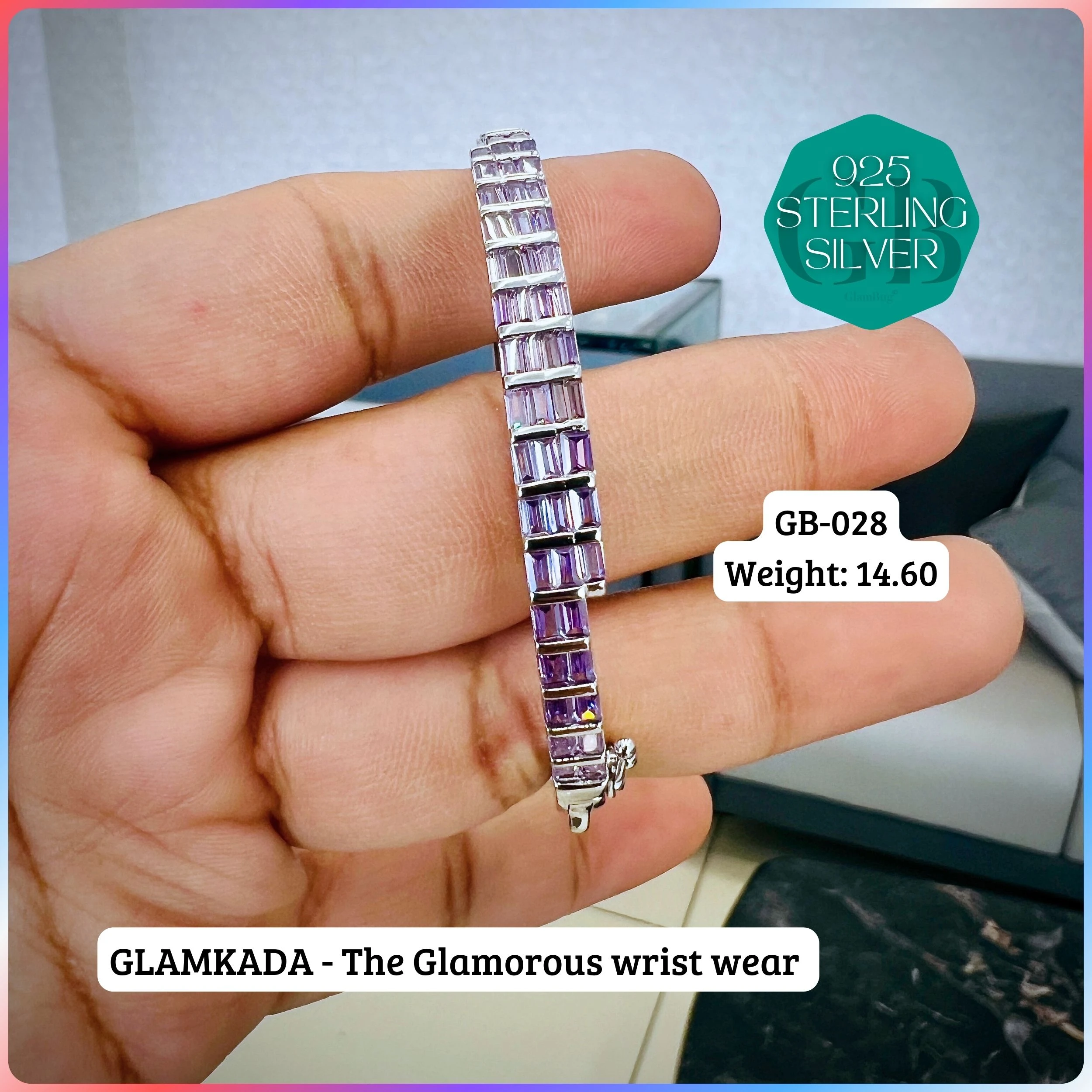 GLAM KADA - Premium 925 Silver Jewellery - SKU: GB-028-041 - Hyderabad Silver Importers