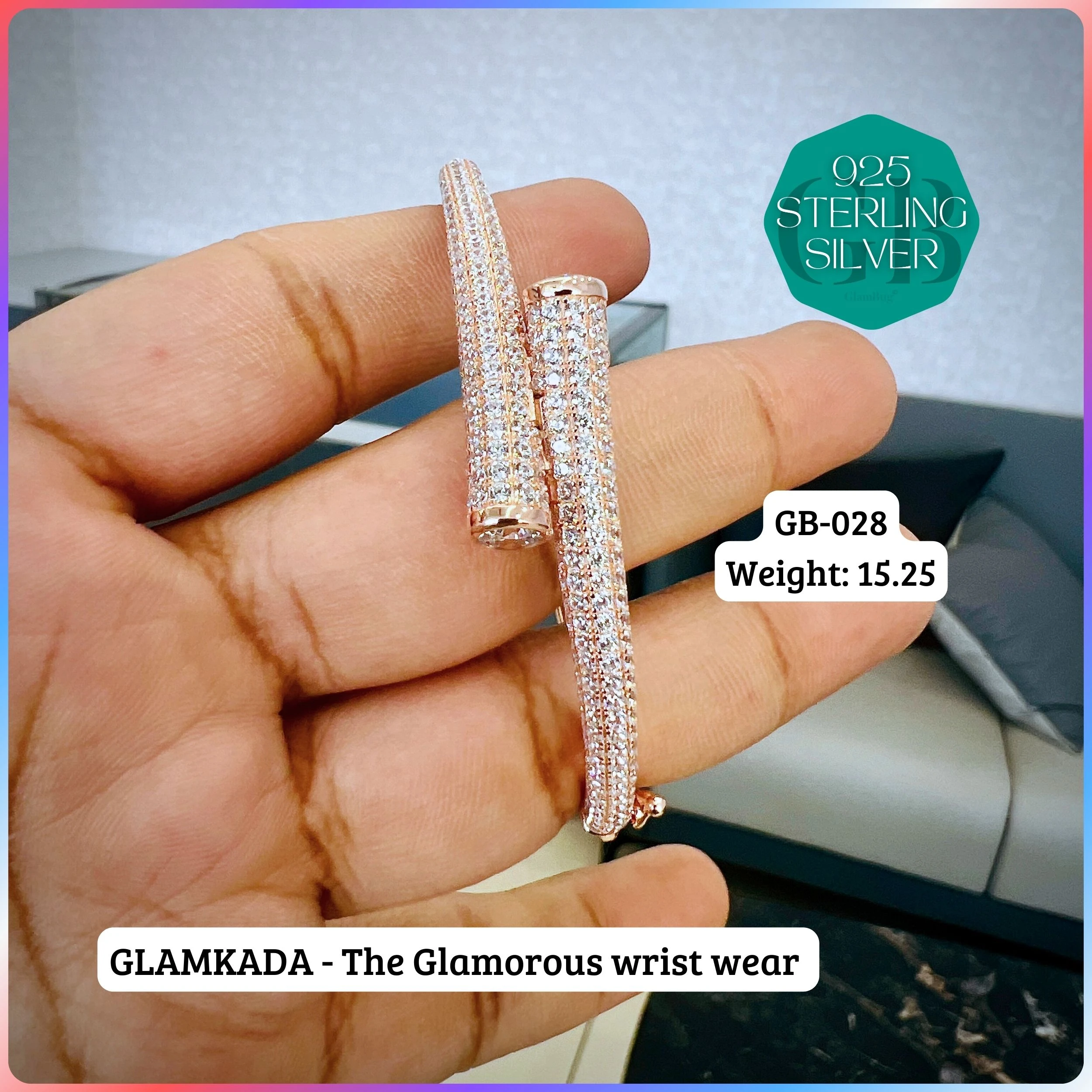 GLAM KADA - Premium 925 Silver Jewellery - SKU: GB-028-042 - Hyderabad Silver Importers