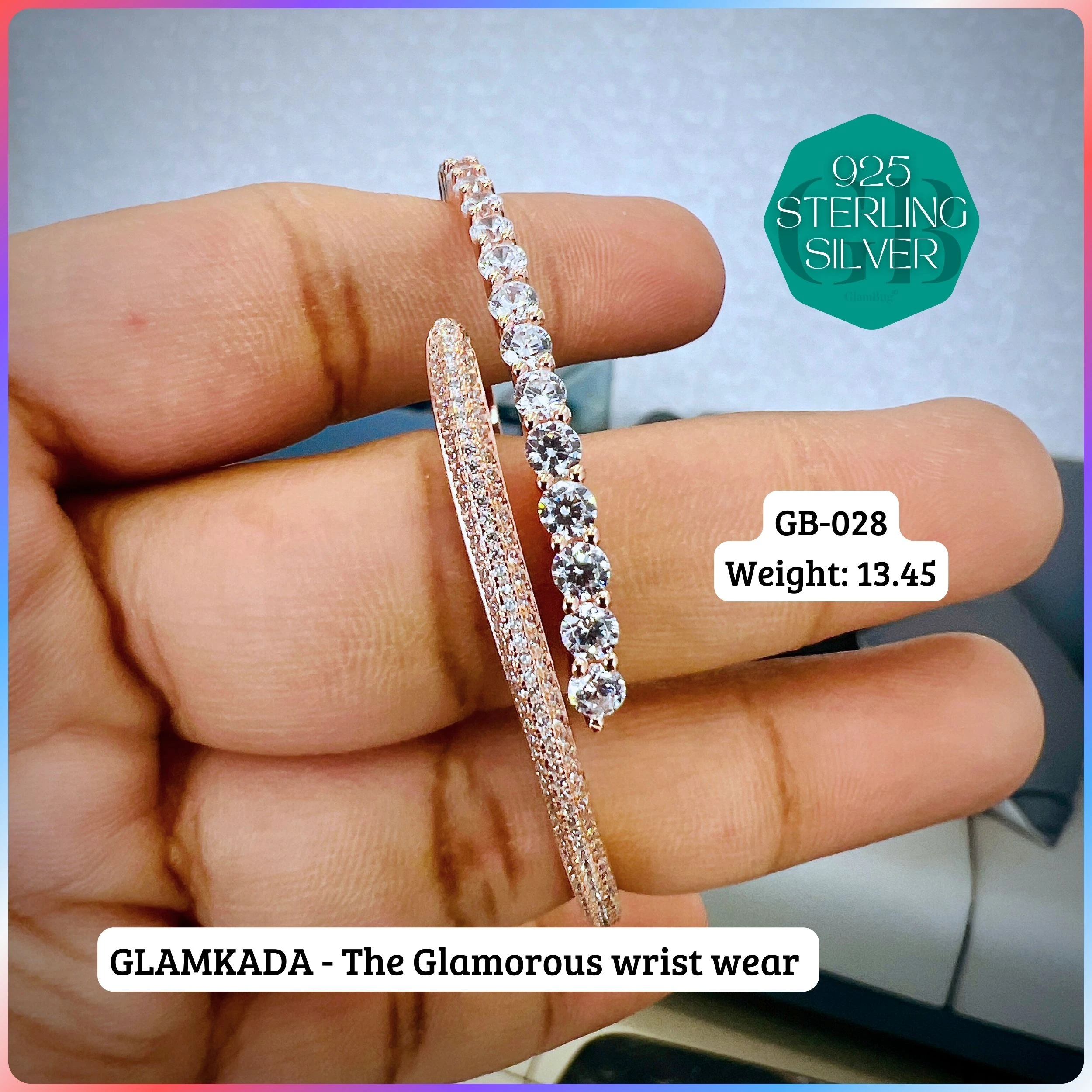 GLAM KADA - Premium 925 Silver Jewellery - SKU: GB-028-052 - Hyderabad Silver Importers
