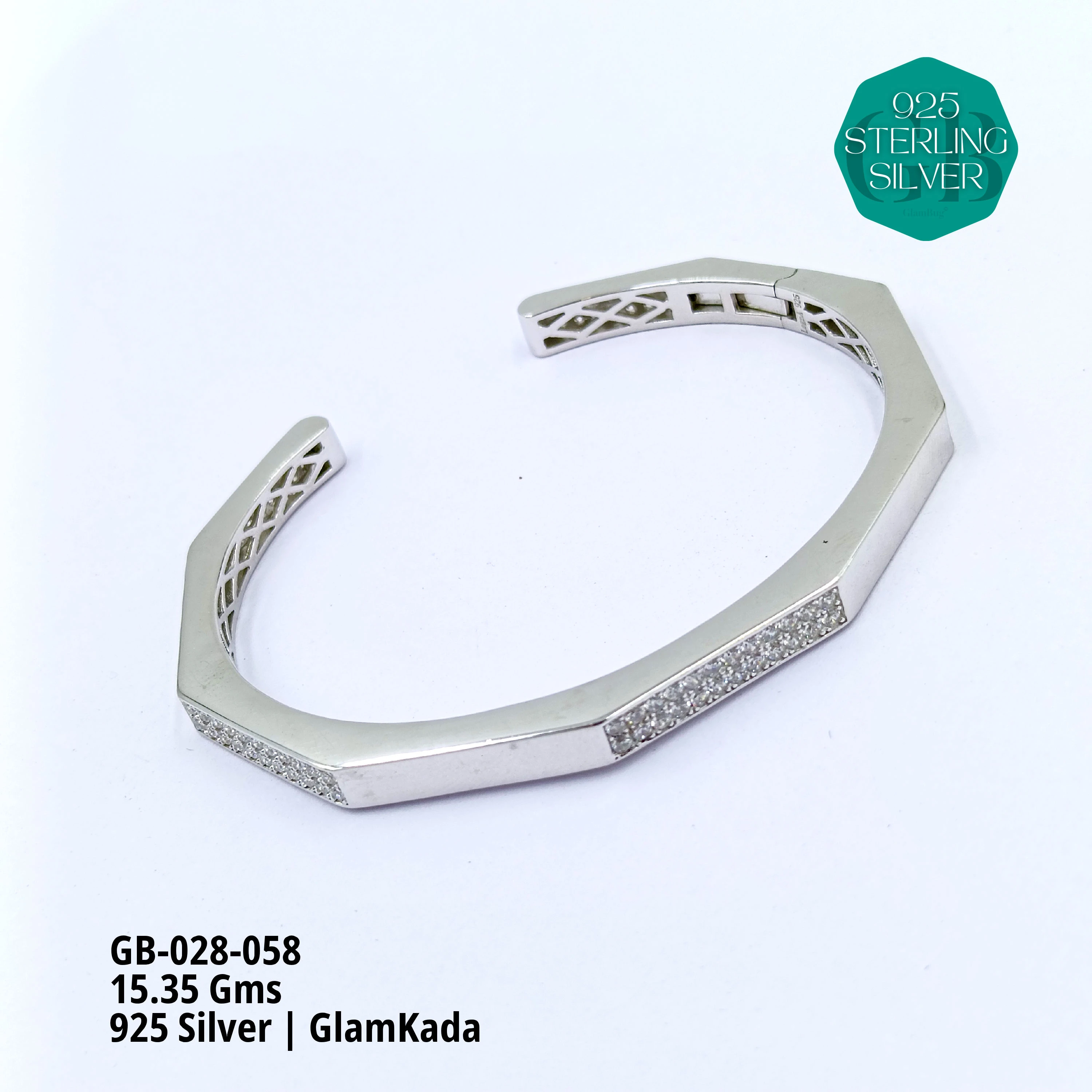 GLAM KADA - Premium 925 Silver Jewellery - SKU: GB-028-058 - Hyderabad Silver Importers