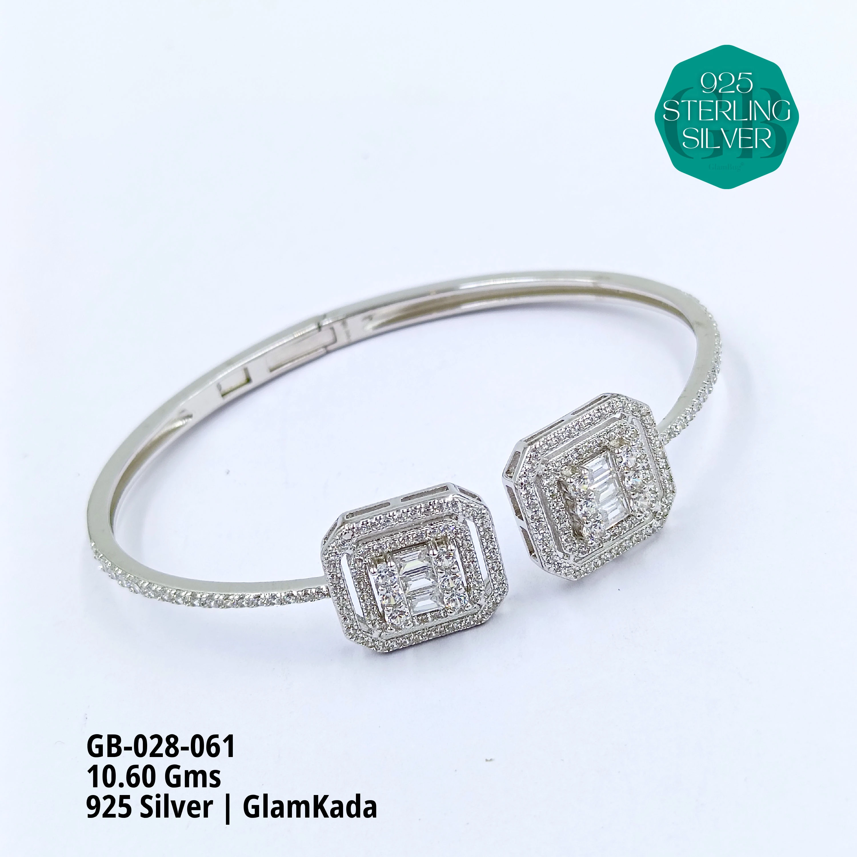 GLAM KADA - Premium 925 Silver Jewellery - SKU: GB-028-061 - Hyderabad Silver Importers