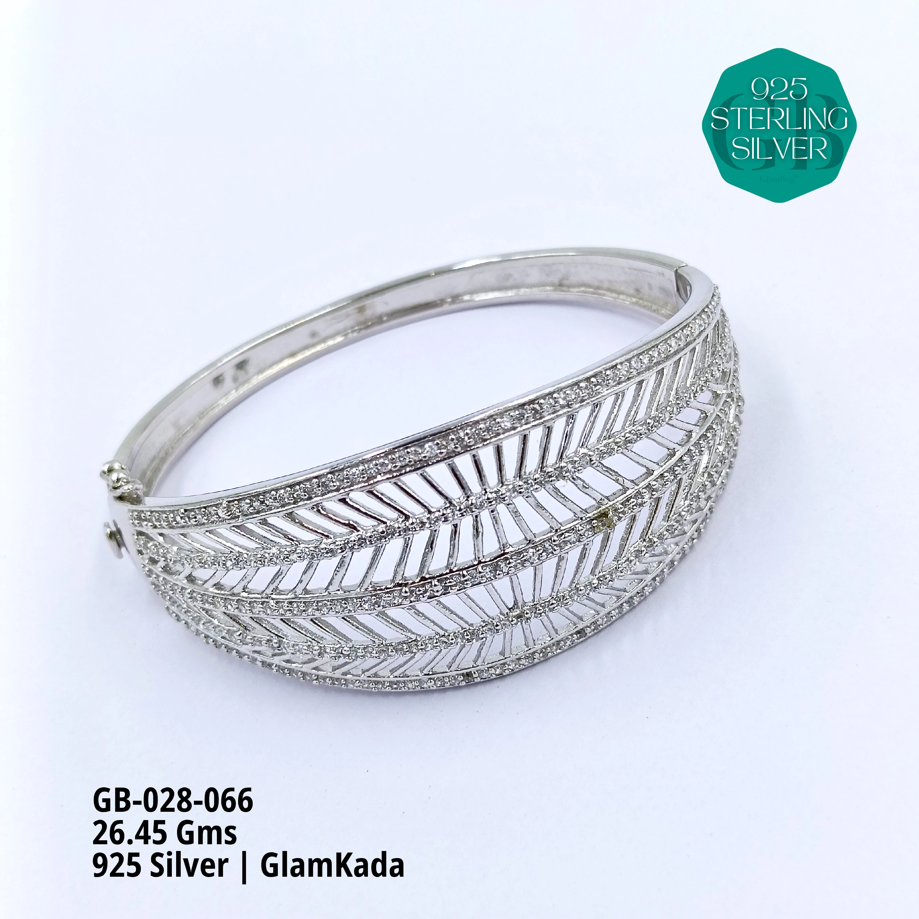 GLAM KADA - Premium 925 Silver Jewellery - SKU: GB-028-066 - Hyderabad Silver Importers