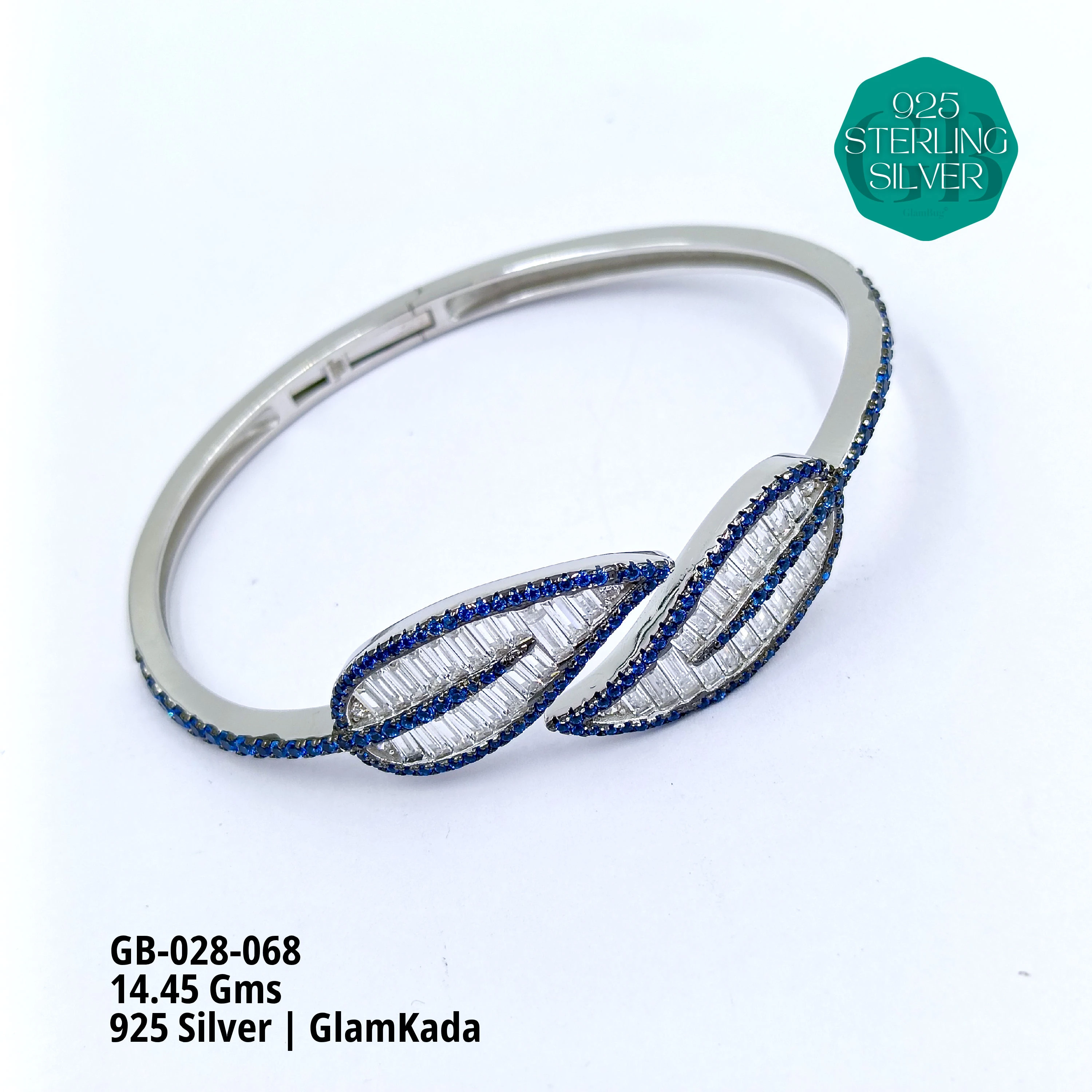 GLAM KADA - Premium 925 Silver Jewellery - SKU: GB-028-068 - Hyderabad Silver Importers