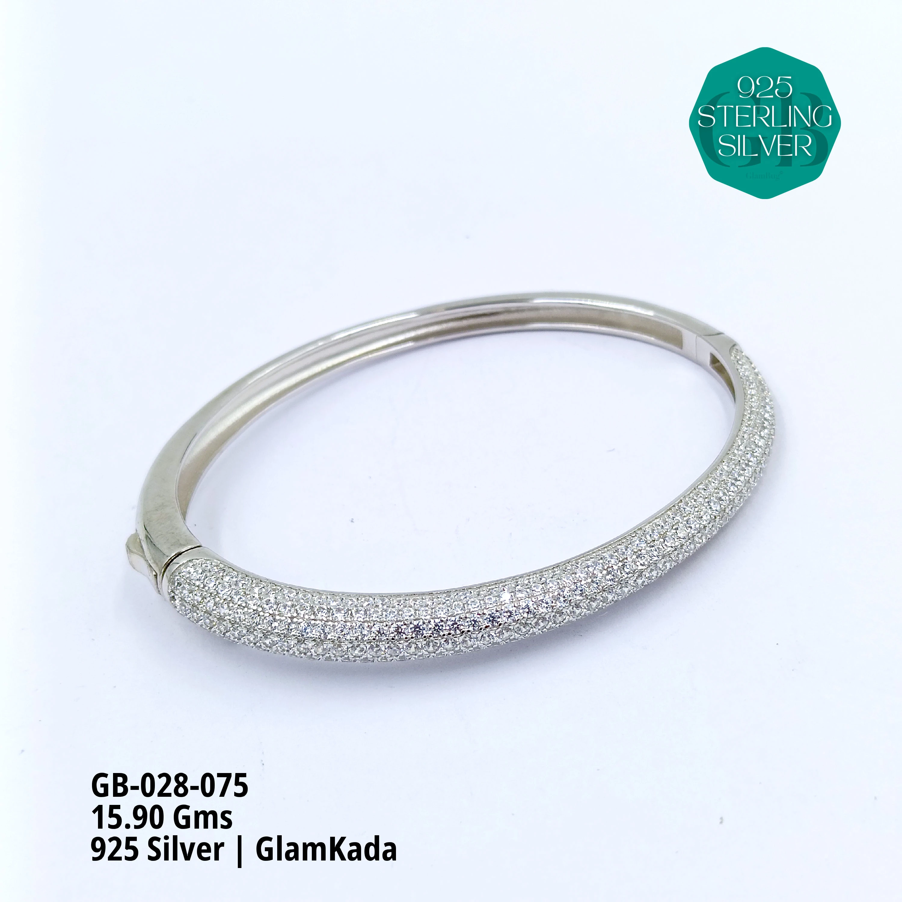 GLAM KADA - Premium 925 Silver Jewellery - SKU: GB-028-075 - Hyderabad Silver Importers