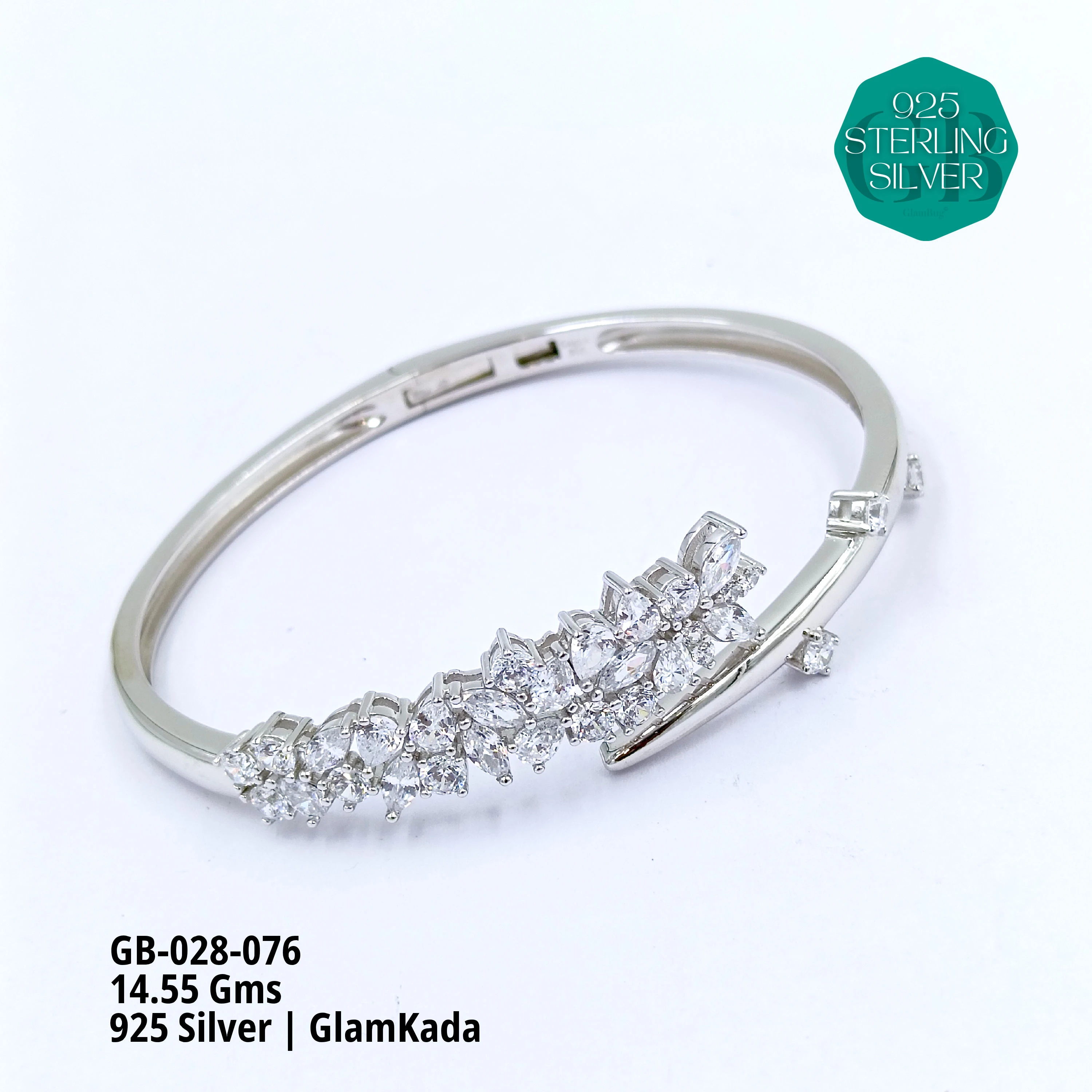 GLAM KADA - Premium 925 Silver Jewellery - SKU: GB-028-076 - Hyderabad Silver Importers