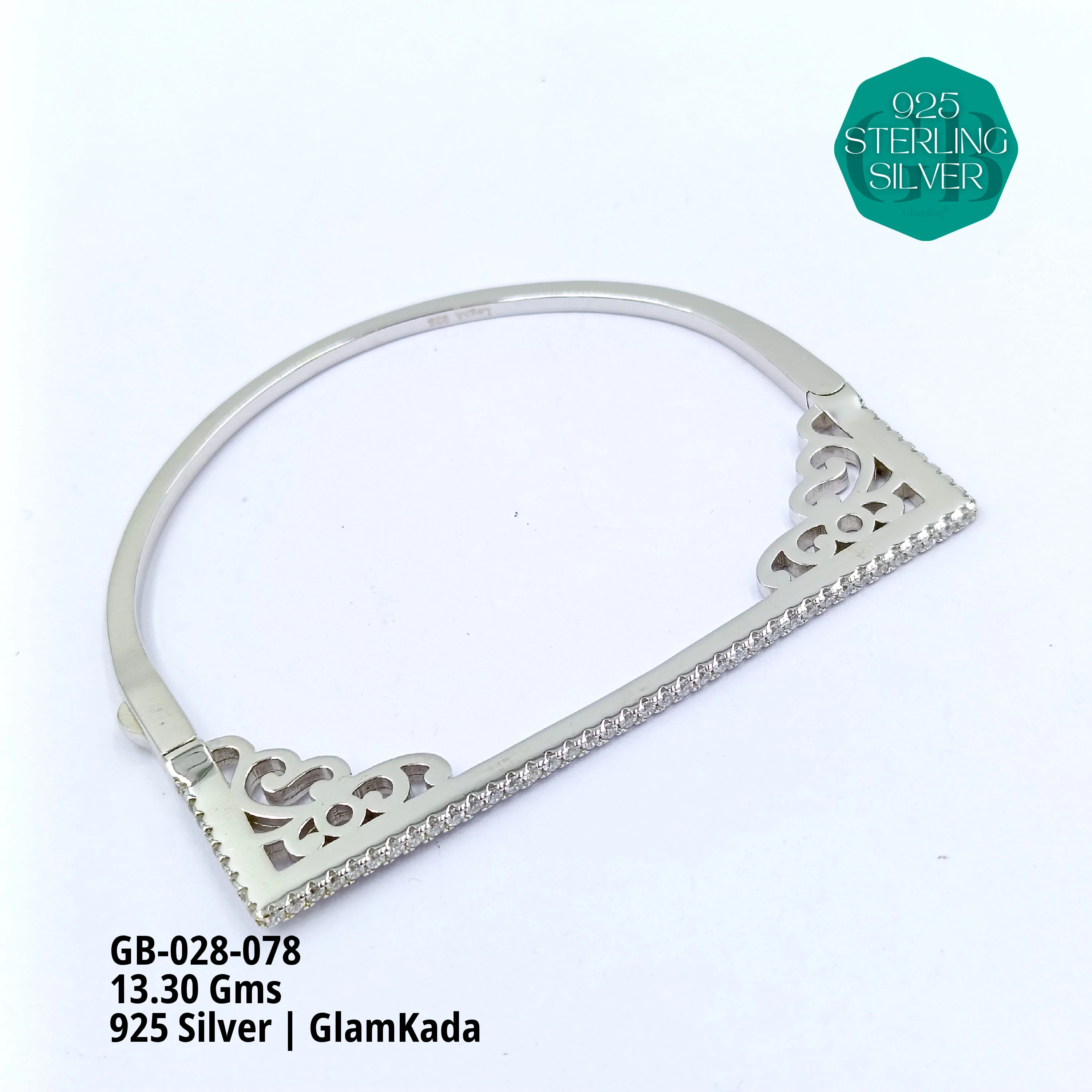 GLAM KADA - Premium 925 Silver Jewellery - SKU: GB-028-078 - Hyderabad Silver Importers