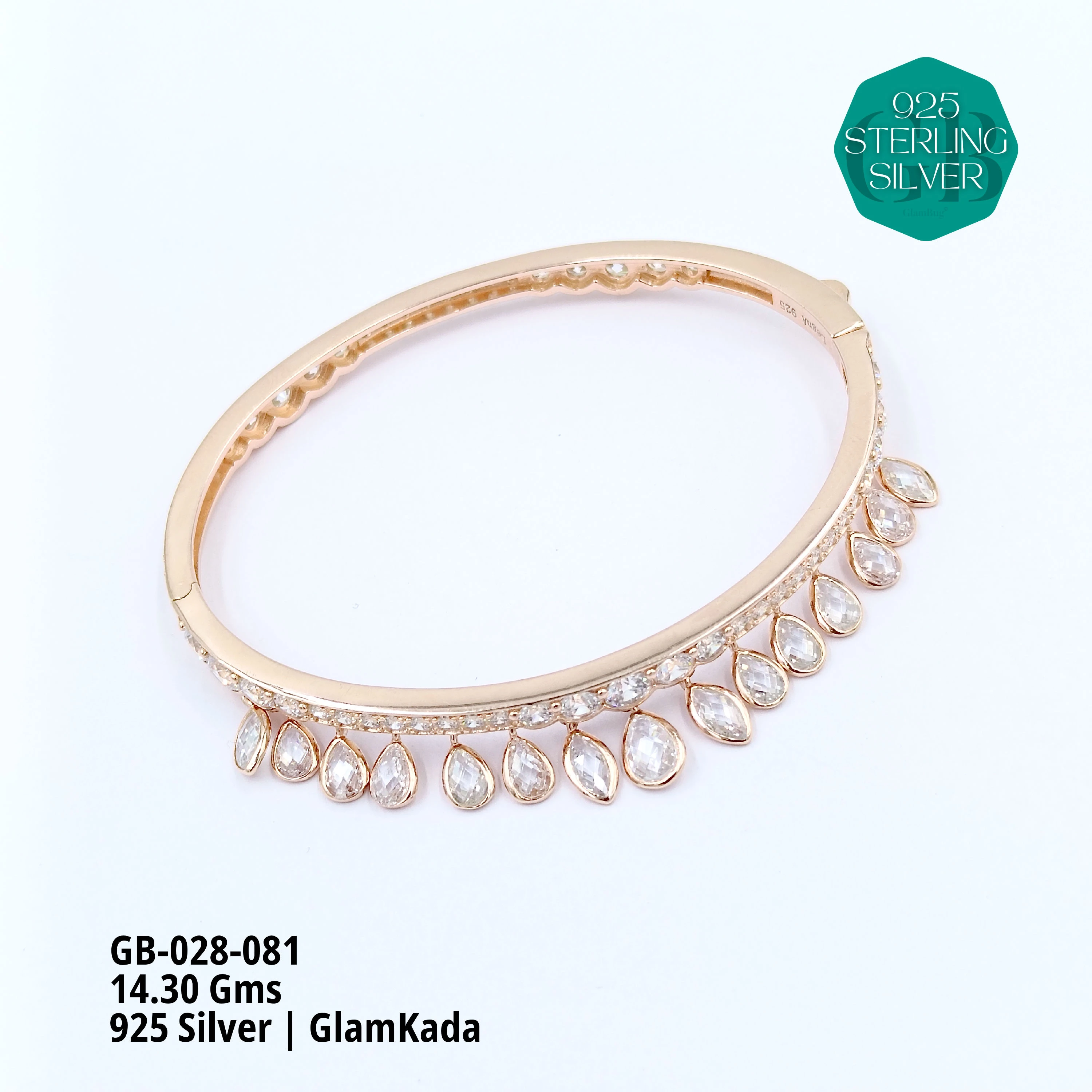 GLAM KADA - Premium 925 Silver Jewellery - SKU: GB-028-081 - Hyderabad Silver Importers