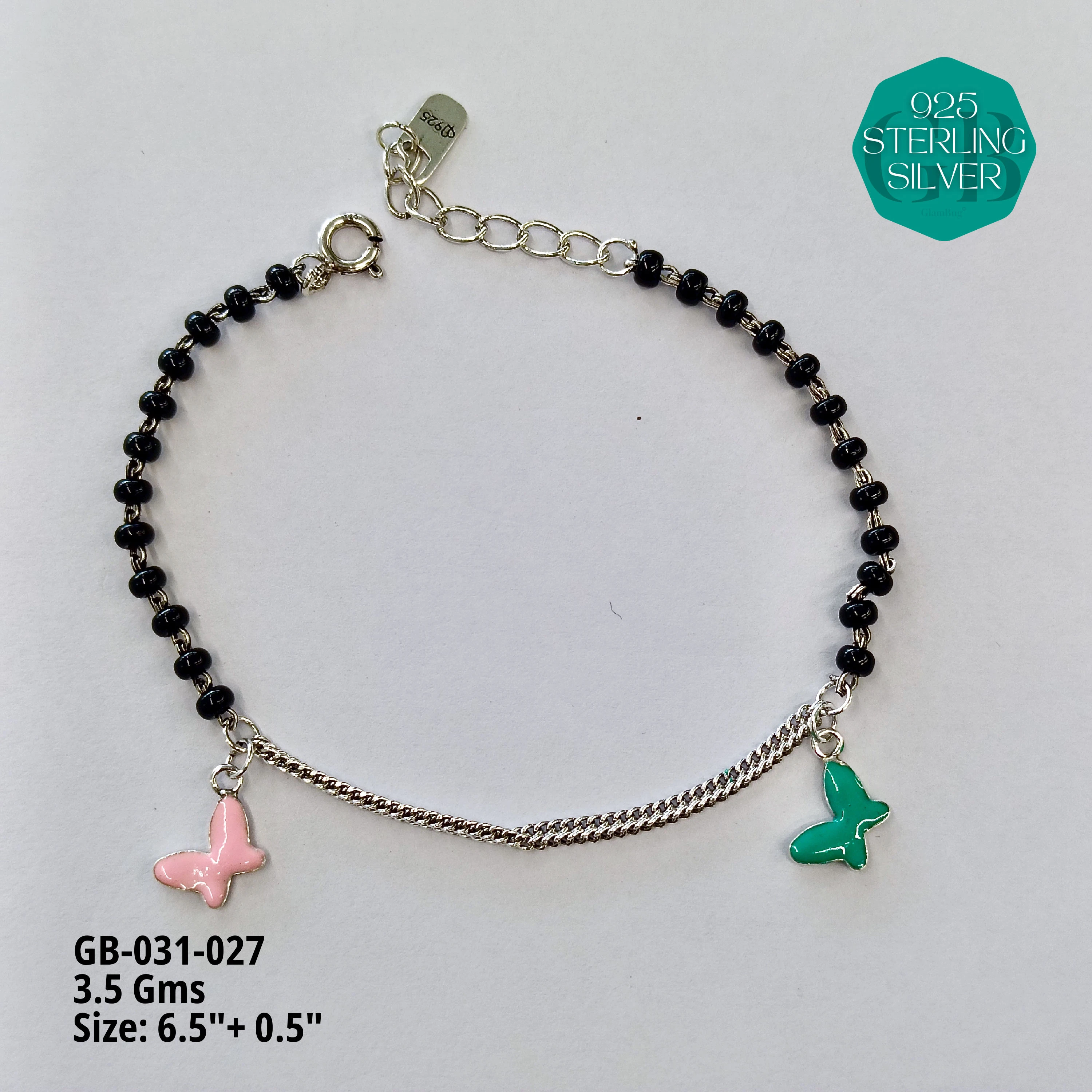 HAND MANGAL SUTRA - Premium 925 Silver Jewellery - SKU: GB-031-027 - Hyderabad Silver Importers