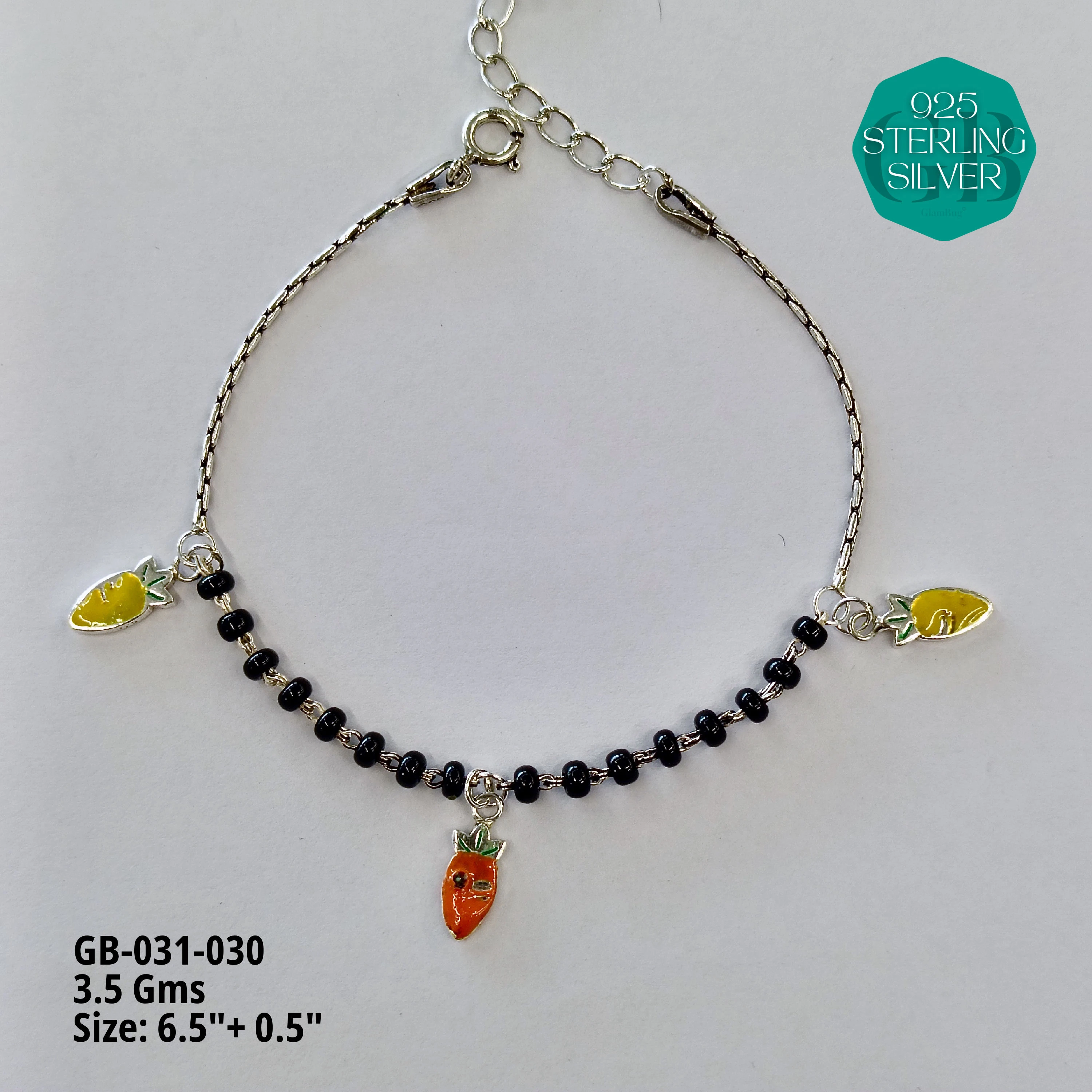 HAND MANGAL SUTRA - Premium 925 Silver Jewellery - SKU: GB-031-030 - Hyderabad Silver Importers