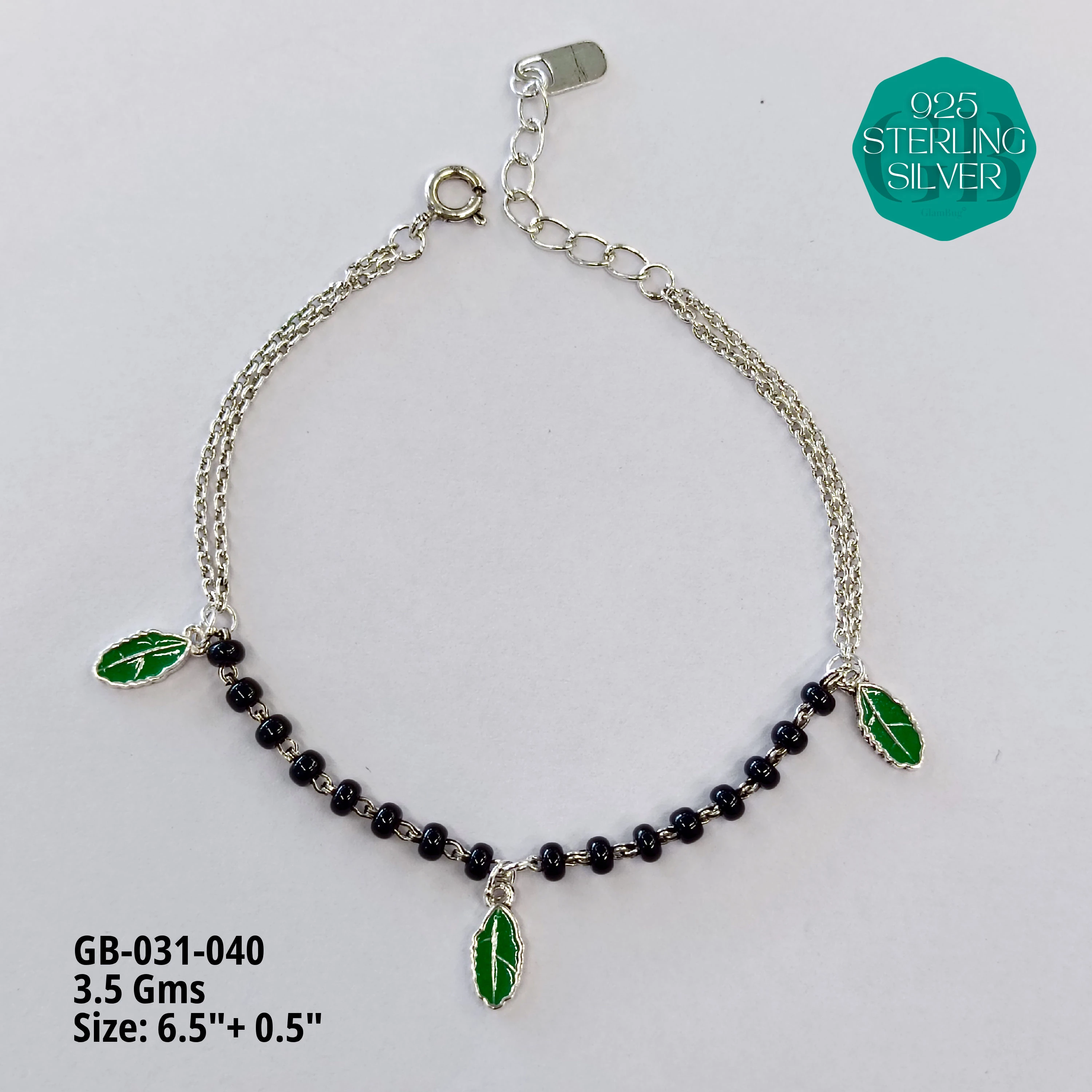 HAND MANGAL SUTRA - Premium 925 Silver Jewellery - SKU: GB-031-040 - Hyderabad Silver Importers