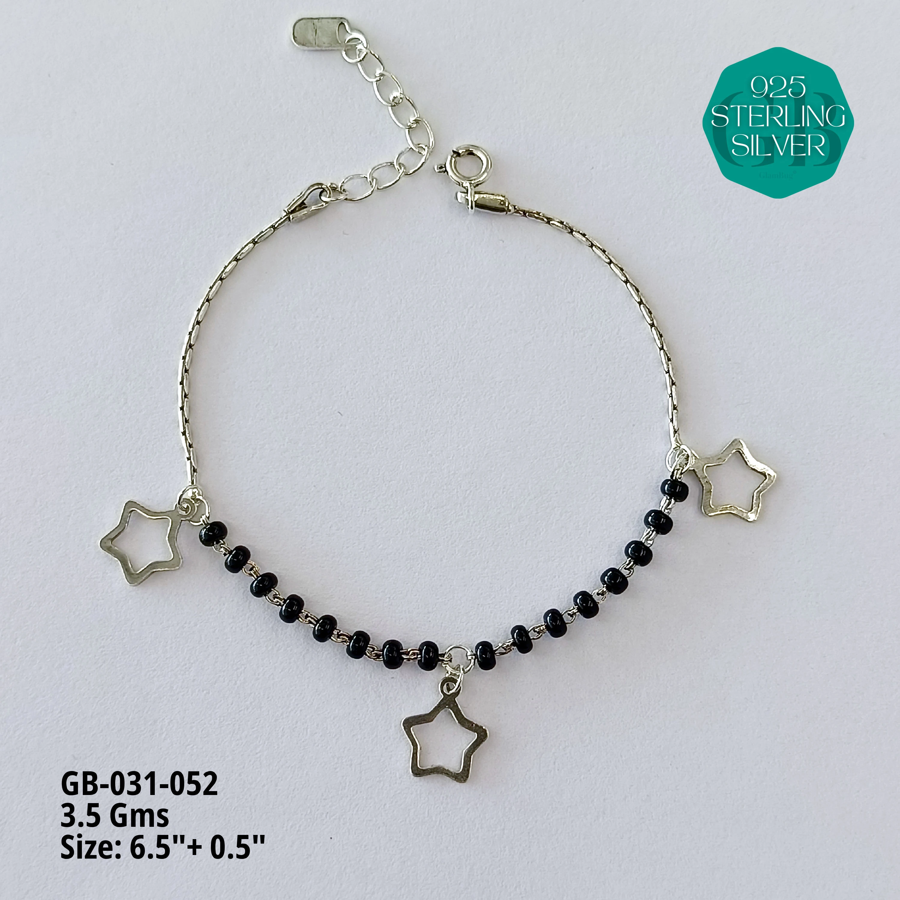 HAND MANGAL SUTRA - Premium 925 Silver Jewellery - SKU: GB-031-052 - Hyderabad Silver Importers