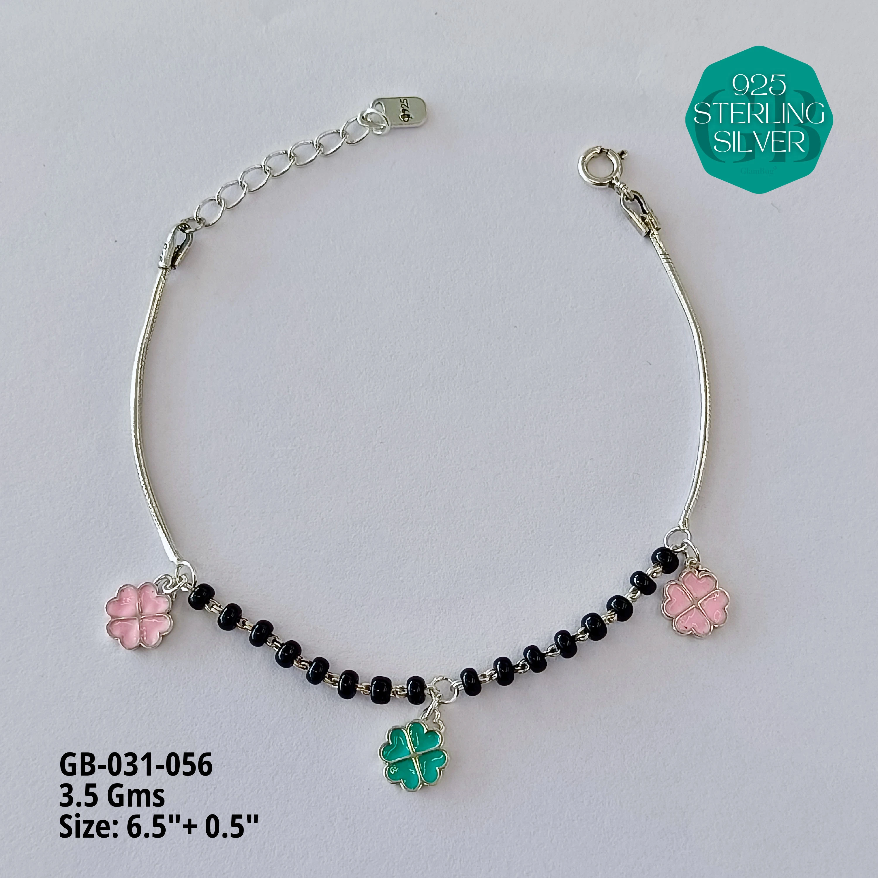 HAND MANGAL SUTRA - Premium 925 Silver Jewellery - SKU: GB-031-056 - Hyderabad Silver Importers