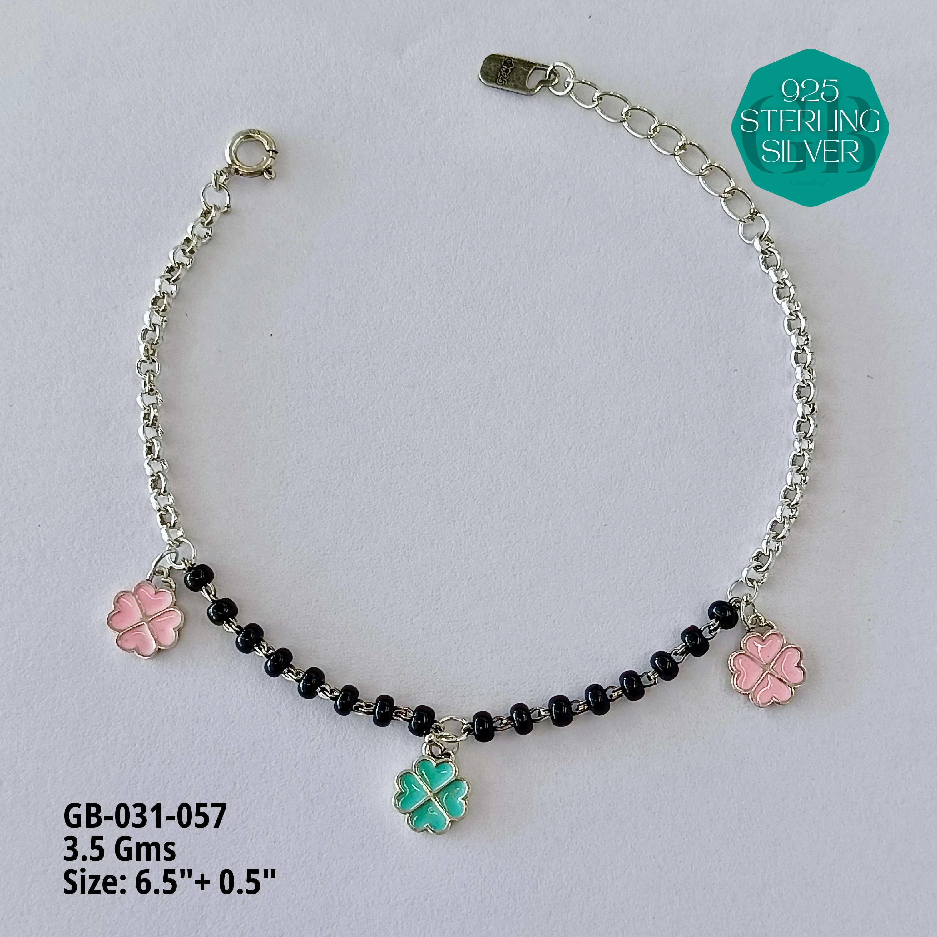 HAND MANGAL SUTRA - Premium 925 Silver Jewellery - SKU: GB-031-057 - Hyderabad Silver Importers