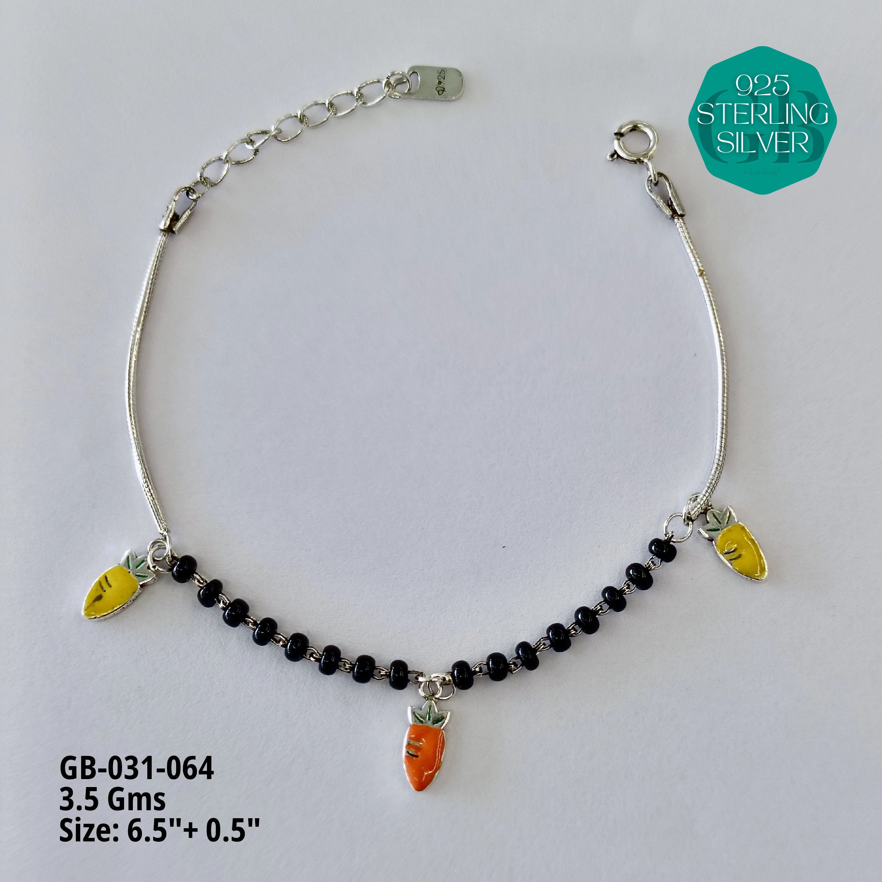 HAND MANGAL SUTRA - Premium 925 Silver Jewellery - SKU: GB-031-064 - Hyderabad Silver Importers