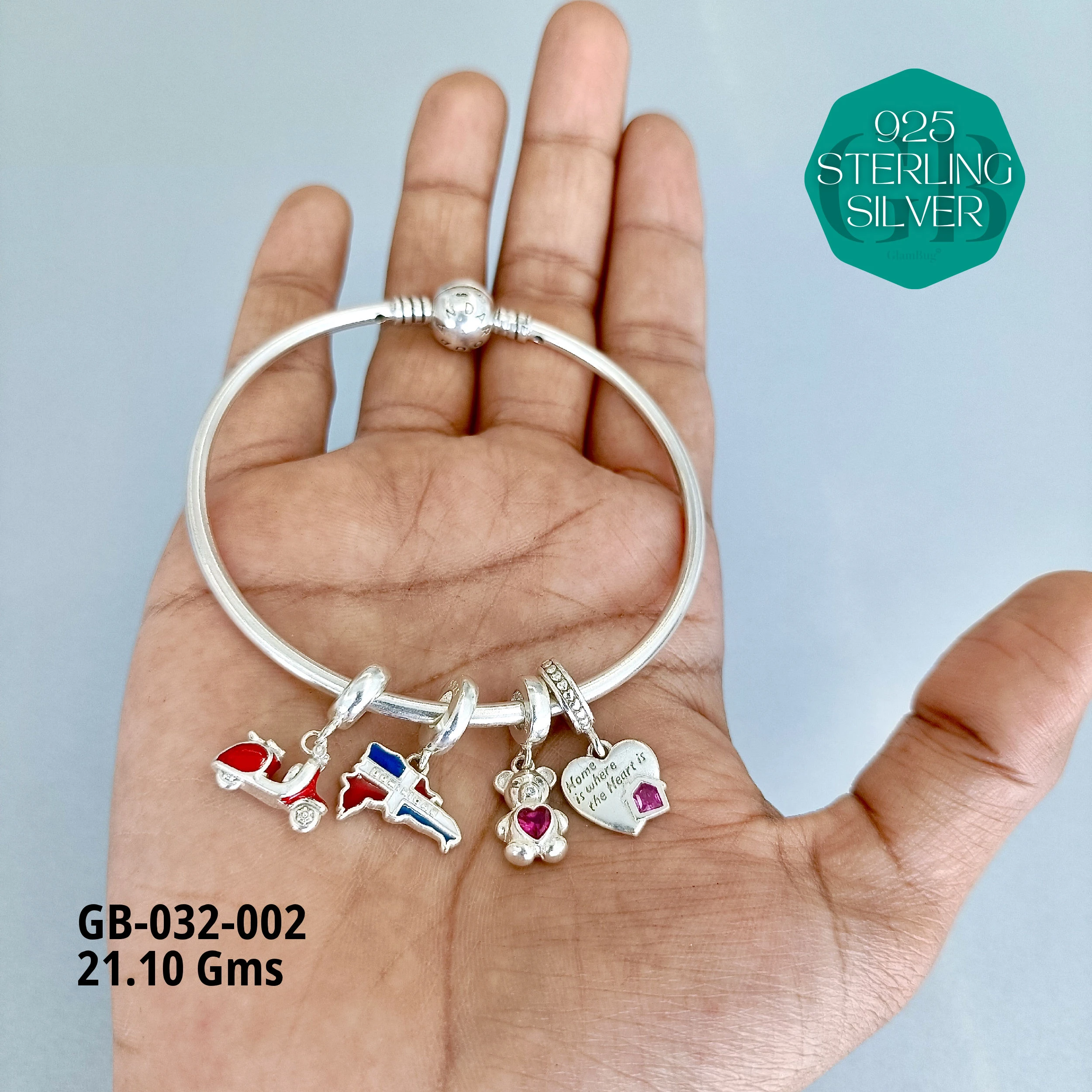 PANDORA BRACELETS - Premium 925 Silver Jewellery - SKU: GB-032-002 - Hyderabad Silver Importers