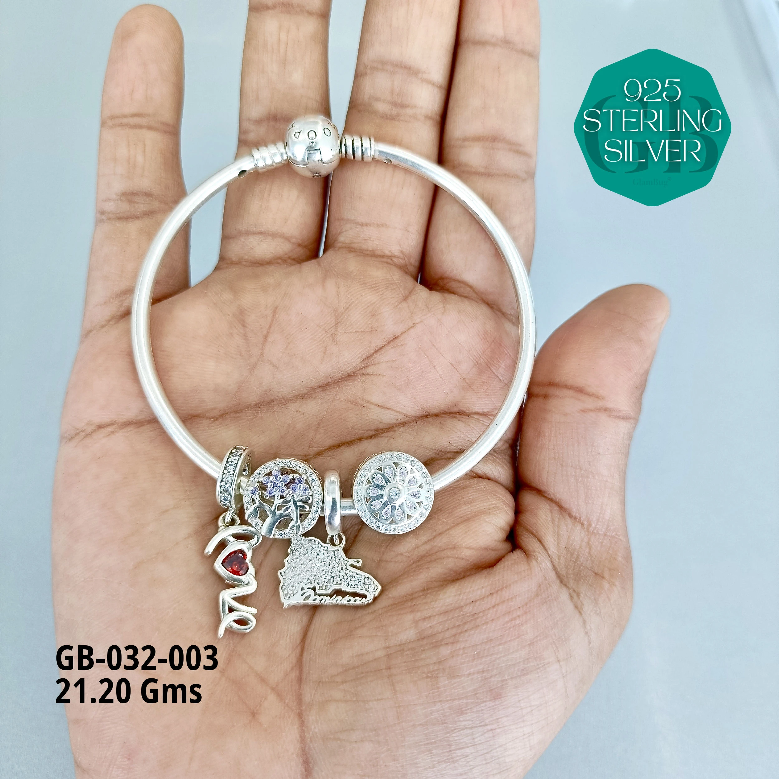 PANDORA BRACELETS - Premium 925 Silver Jewellery - SKU: GB-032-003 - Hyderabad Silver Importers