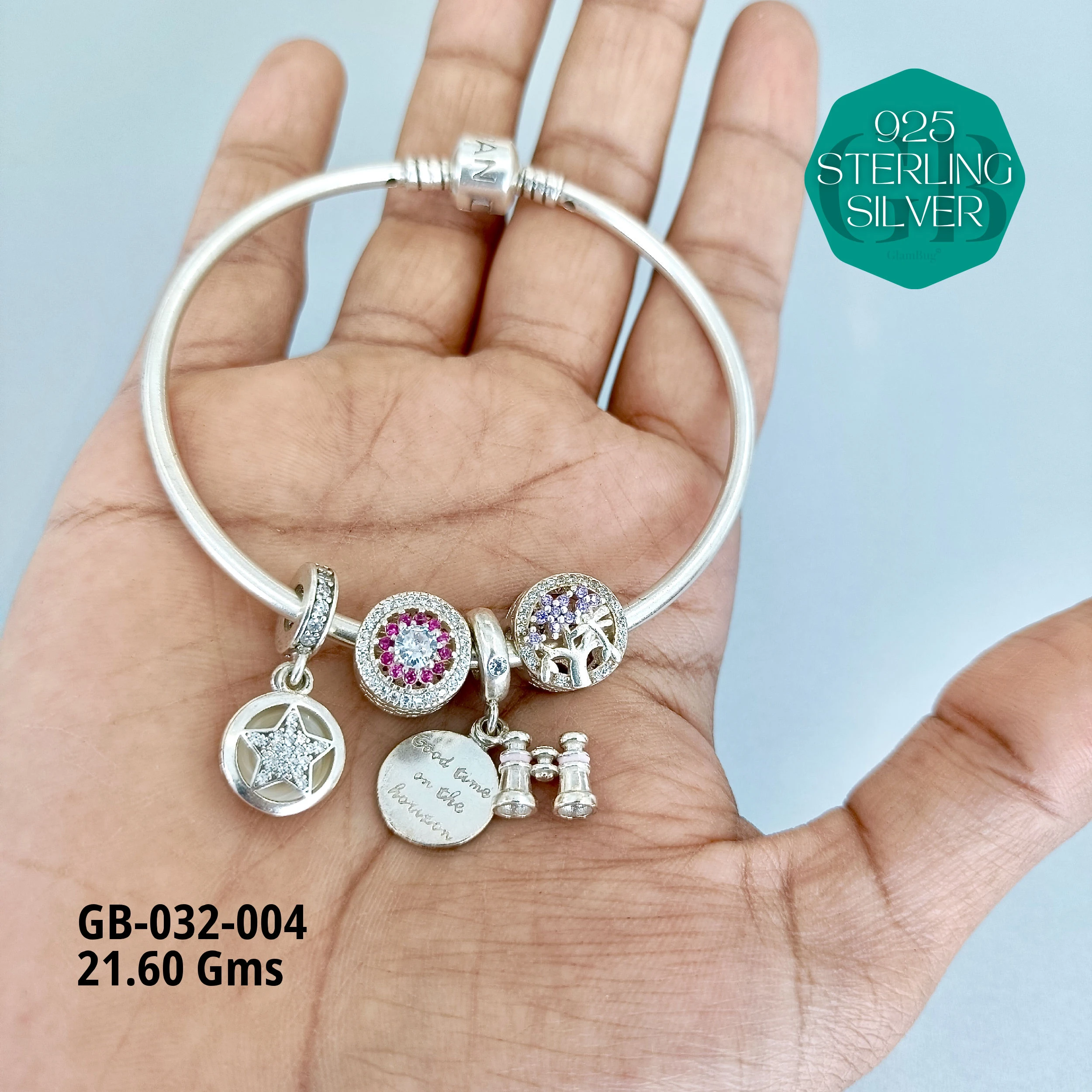 PANDORA BRACELETS - Premium 925 Silver Jewellery - SKU: GB-032-004 - Hyderabad Silver Importers