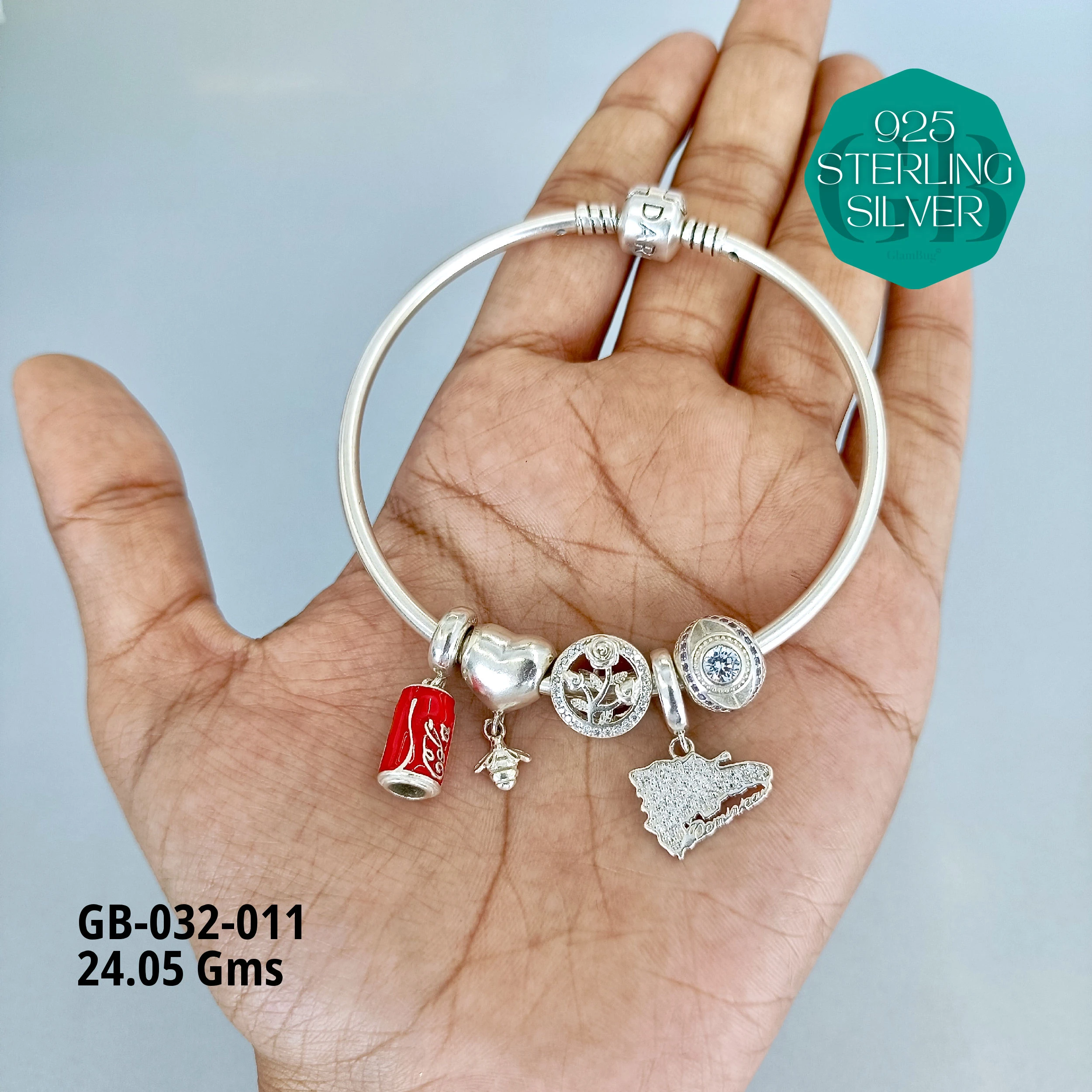 PANDORA BRACELETS - Premium 925 Silver Jewellery - SKU: GB-032-011 - Hyderabad Silver Importers