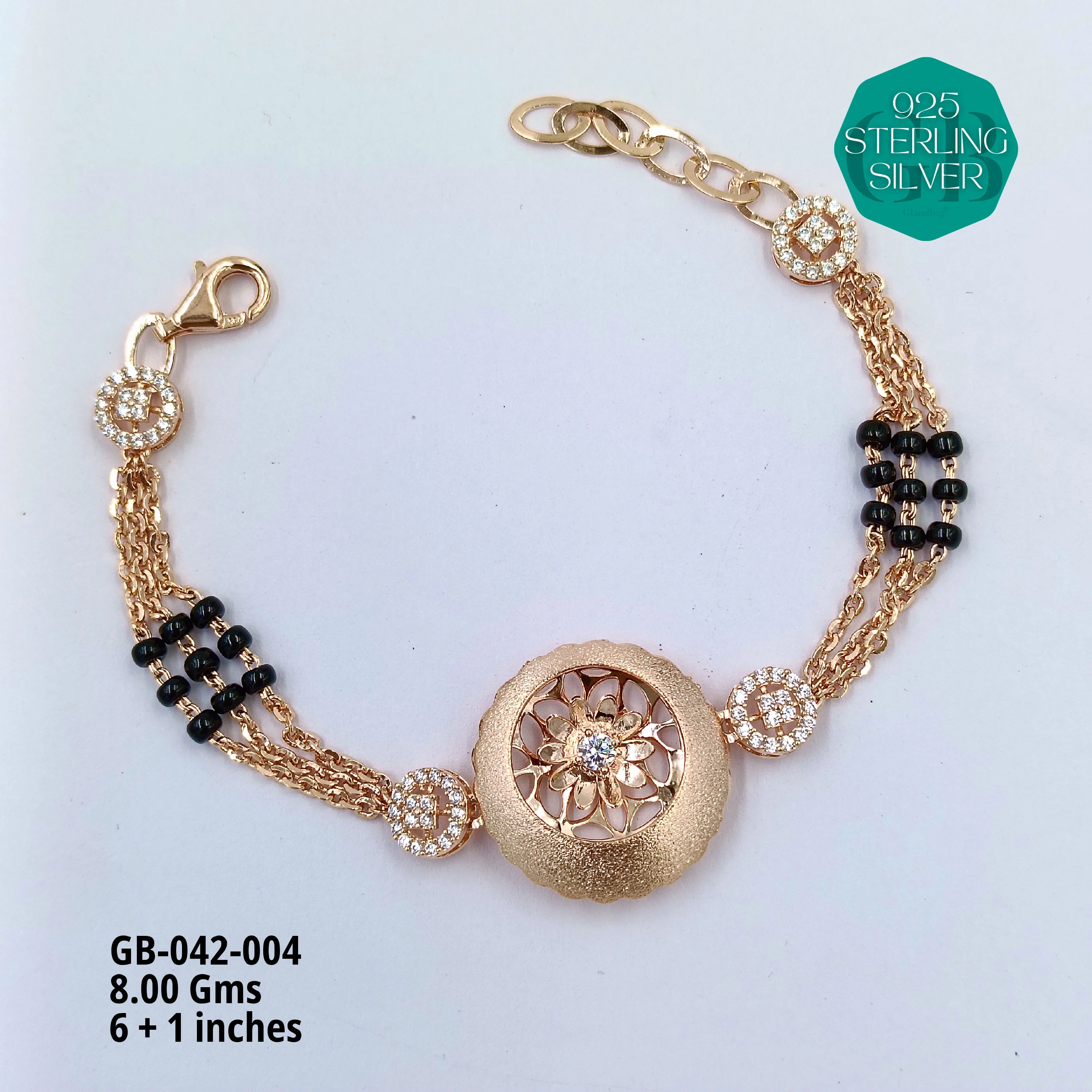 ITALY CNC HAND MANGALSUTRA - Premium 925 Silver Jewellery - SKU: GB-042-004 - Hyderabad Silver Importers