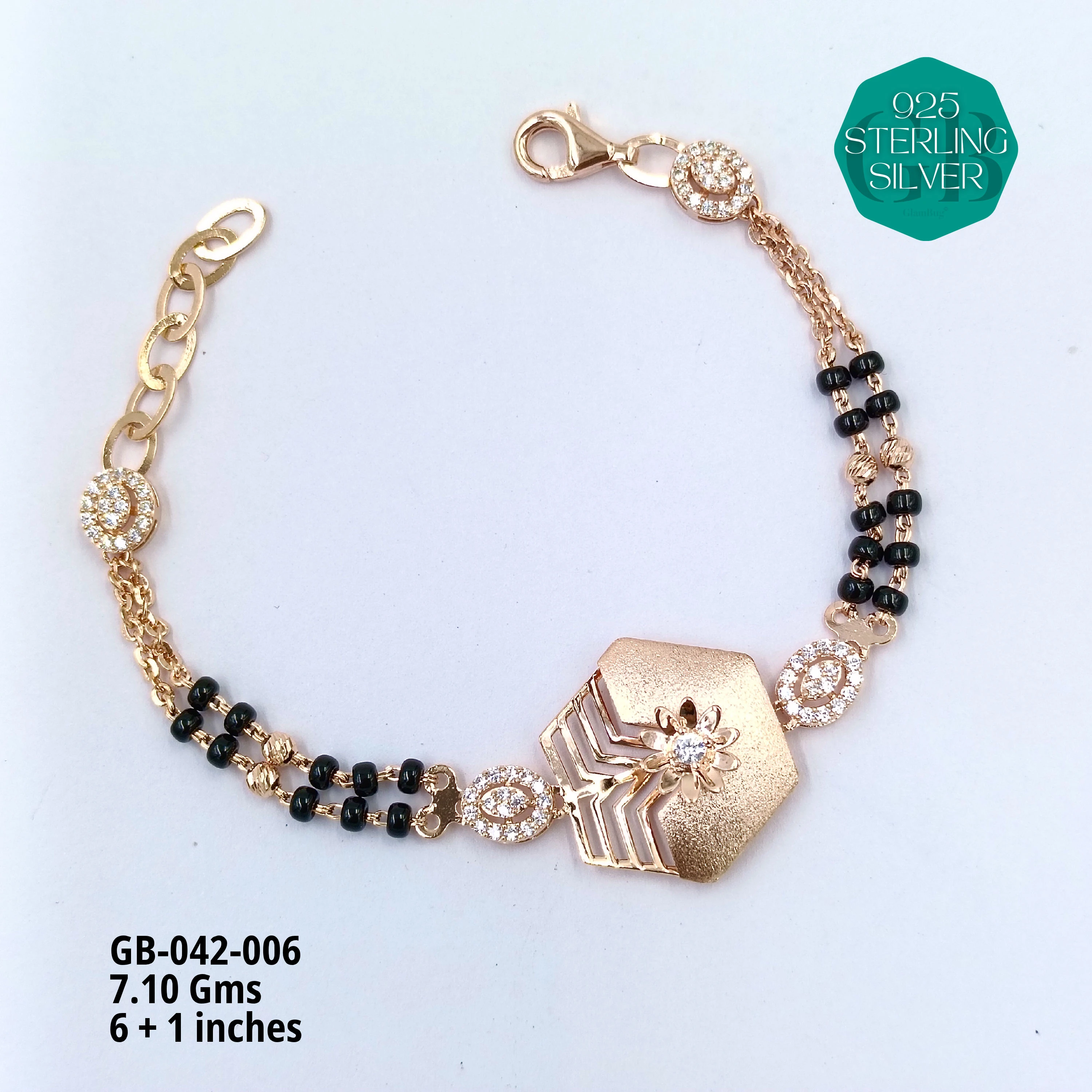 ITALY CNC HAND MANGALSUTRA - Premium 925 Silver Jewellery - SKU: GB-042-006 - Hyderabad Silver Importers