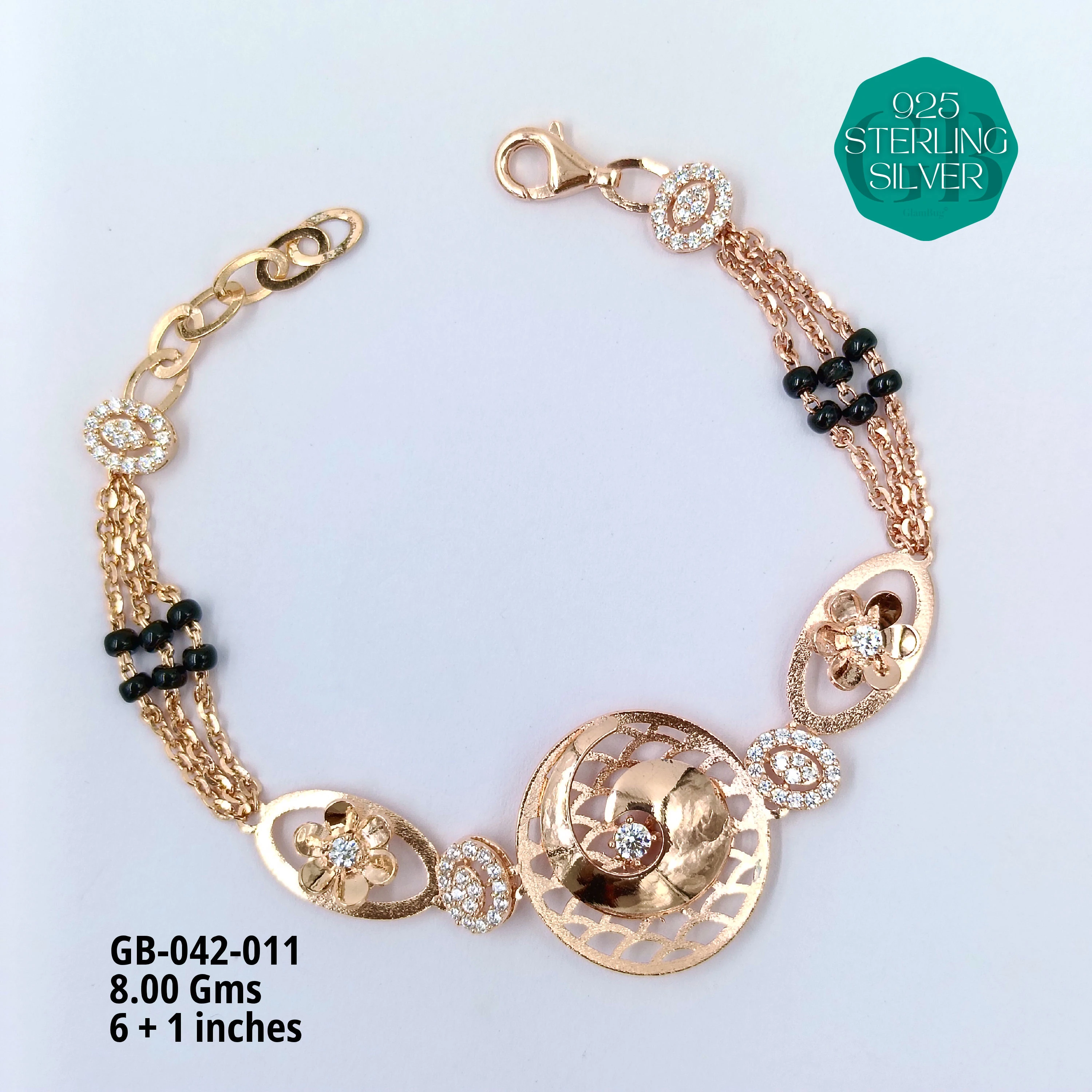 ITALY CNC HAND MANGALSUTRA - Premium 925 Silver Jewellery - SKU: GB-042-011 - Hyderabad Silver Importers