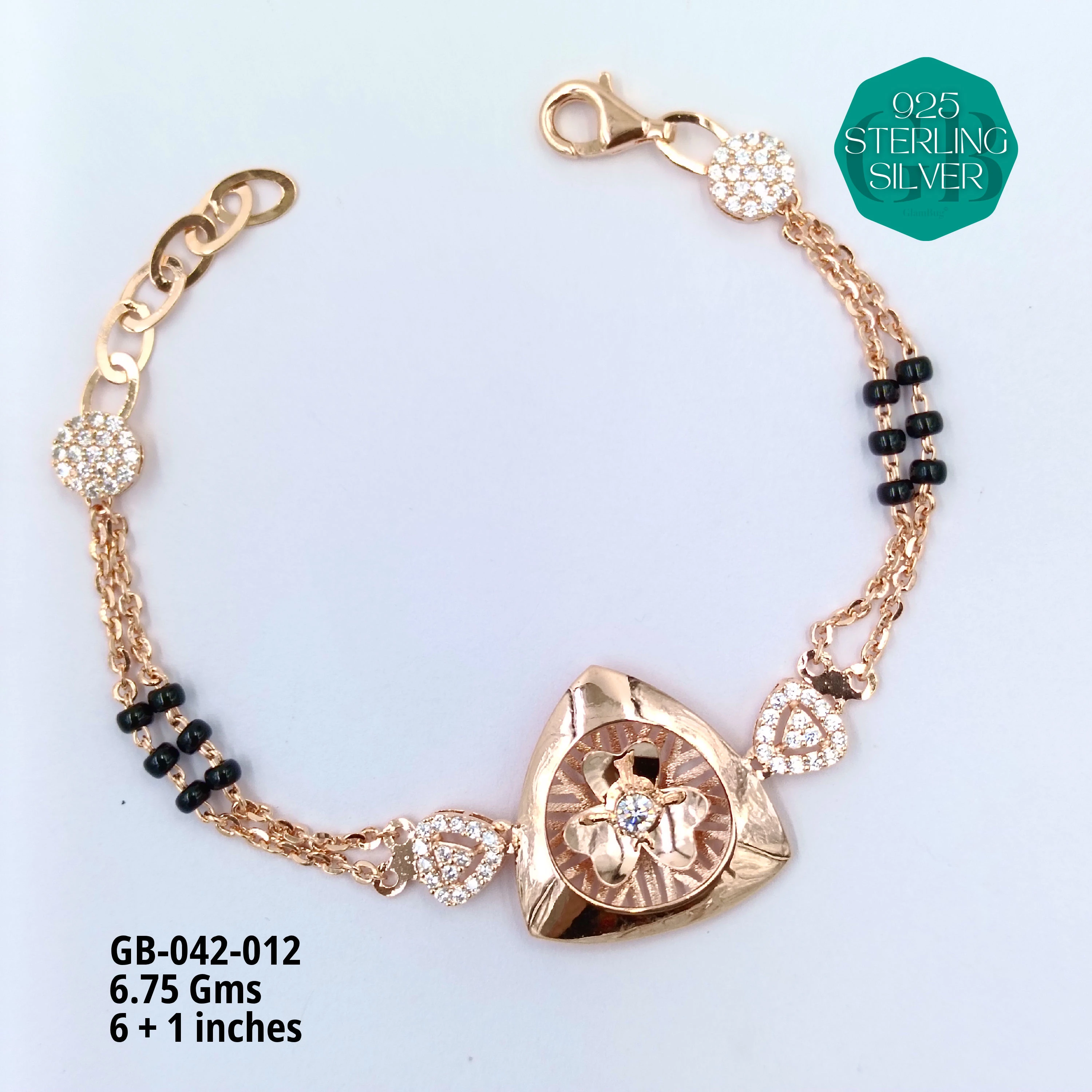 ITALY CNC HAND MANGALSUTRA - Premium 925 Silver Jewellery - SKU: GB-042-012 - Hyderabad Silver Importers